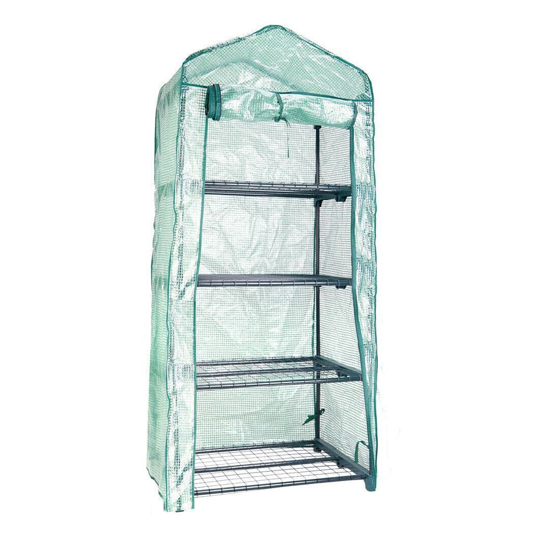 4-Tier Portable Greenhouse for Plants - CarteRE Indoor/Outdoor Grow Room with Durable Frame, Perfect for Winter Gardening, Seed Starting & Plant Protection
