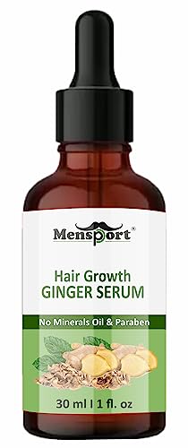 **MenSport Ginger Hair Growth Serum for Thicker Fuller Hair - 30ML Natural Hair Loss Treatment & Scalp Care - Ideal for Thinning Hair & Healthy Hair Regrowth (Pack of 1)**    *Perfect for daily use to promote thicker, healthier hair and reduce hair loss – great for men & women seeking natural hair care solutions.*