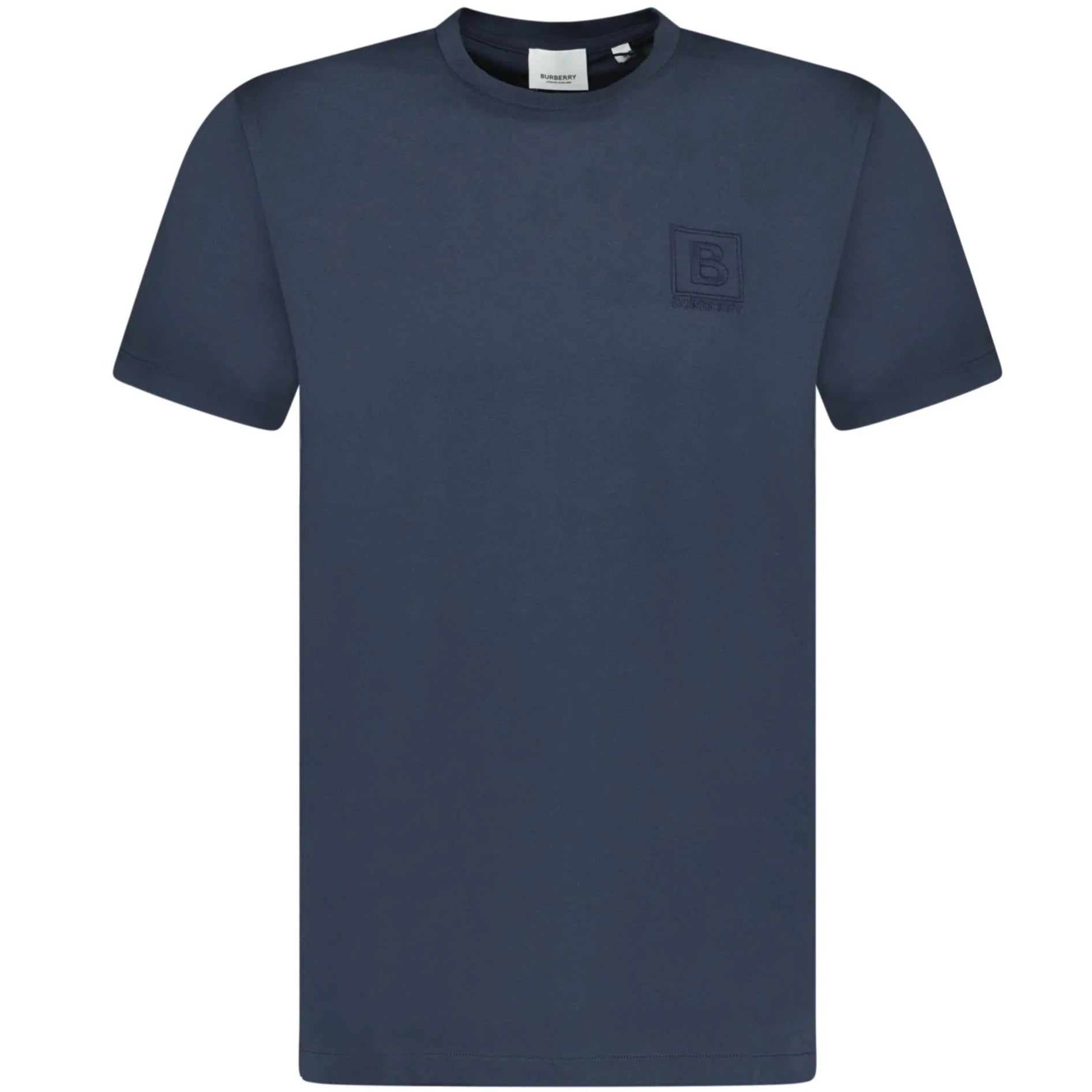 Burberry Navy Jenson Logo Cotton T-Shirt for Men - Classic Luxury Casual Wear for Everyday & Special Occasions