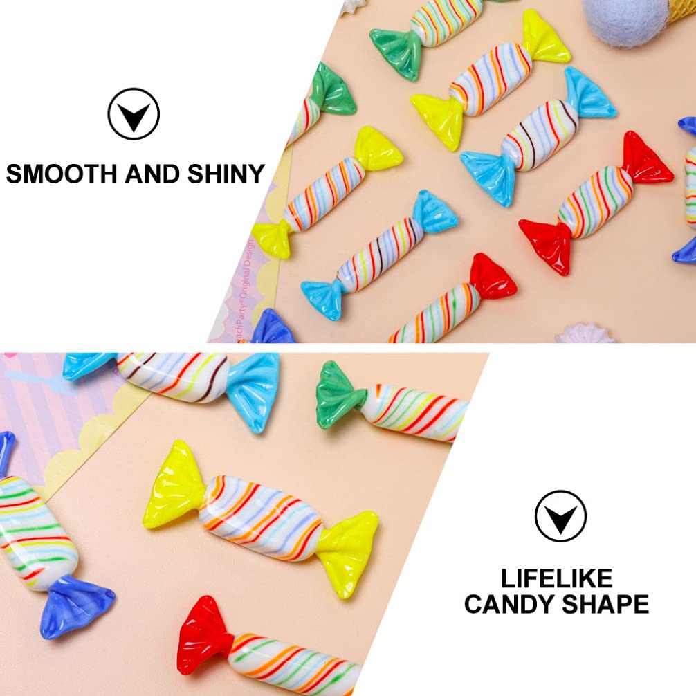4pcs Glass Candy Ornaments - Unique Home Decor for Parties & Gifts