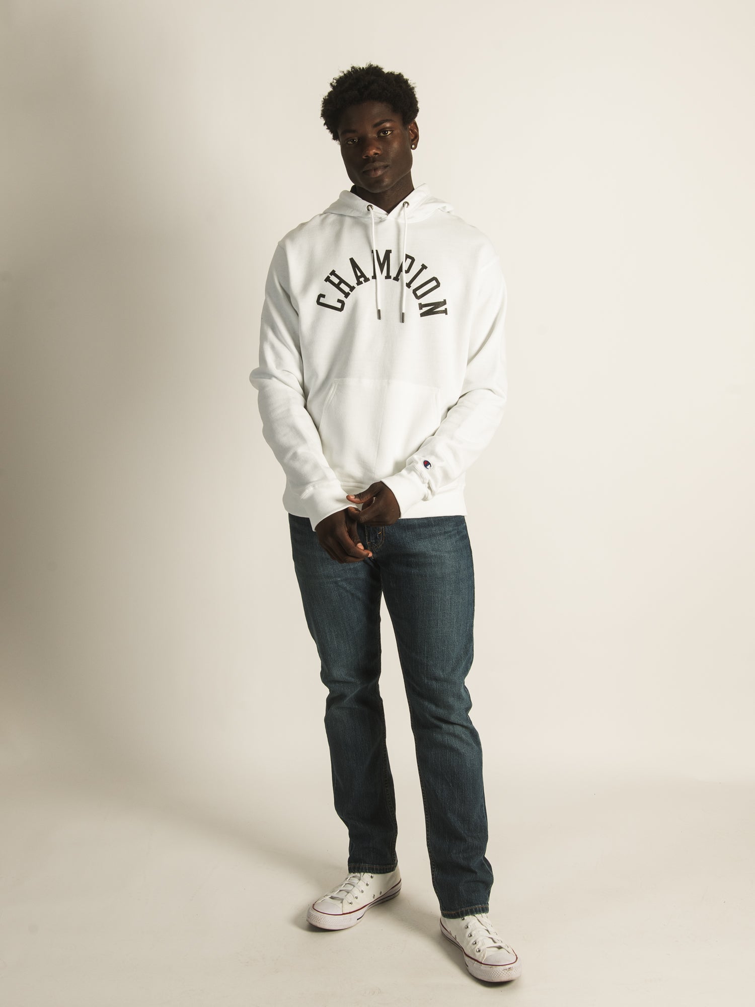 Champion Powerblend Graphic Hoodie - Soft & Stylish Pullover Sweatshirt for Men & Women - Perfect for Casual Wear, Gym, and Outdoor Activities