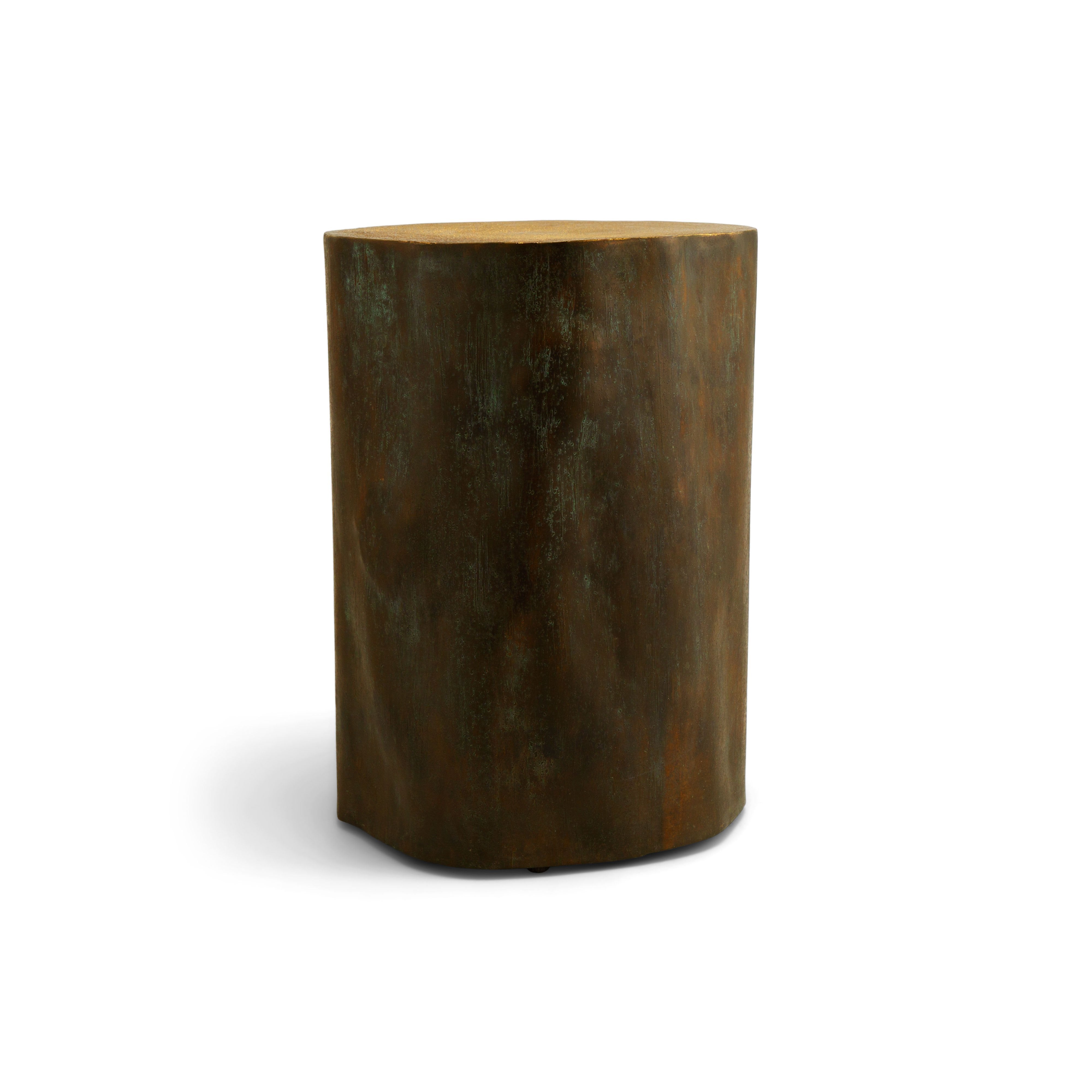 Handcrafted Wooden Etched Stool - Unique Boho Home Decor Accent Piece for Living Room, Bedroom or Patio