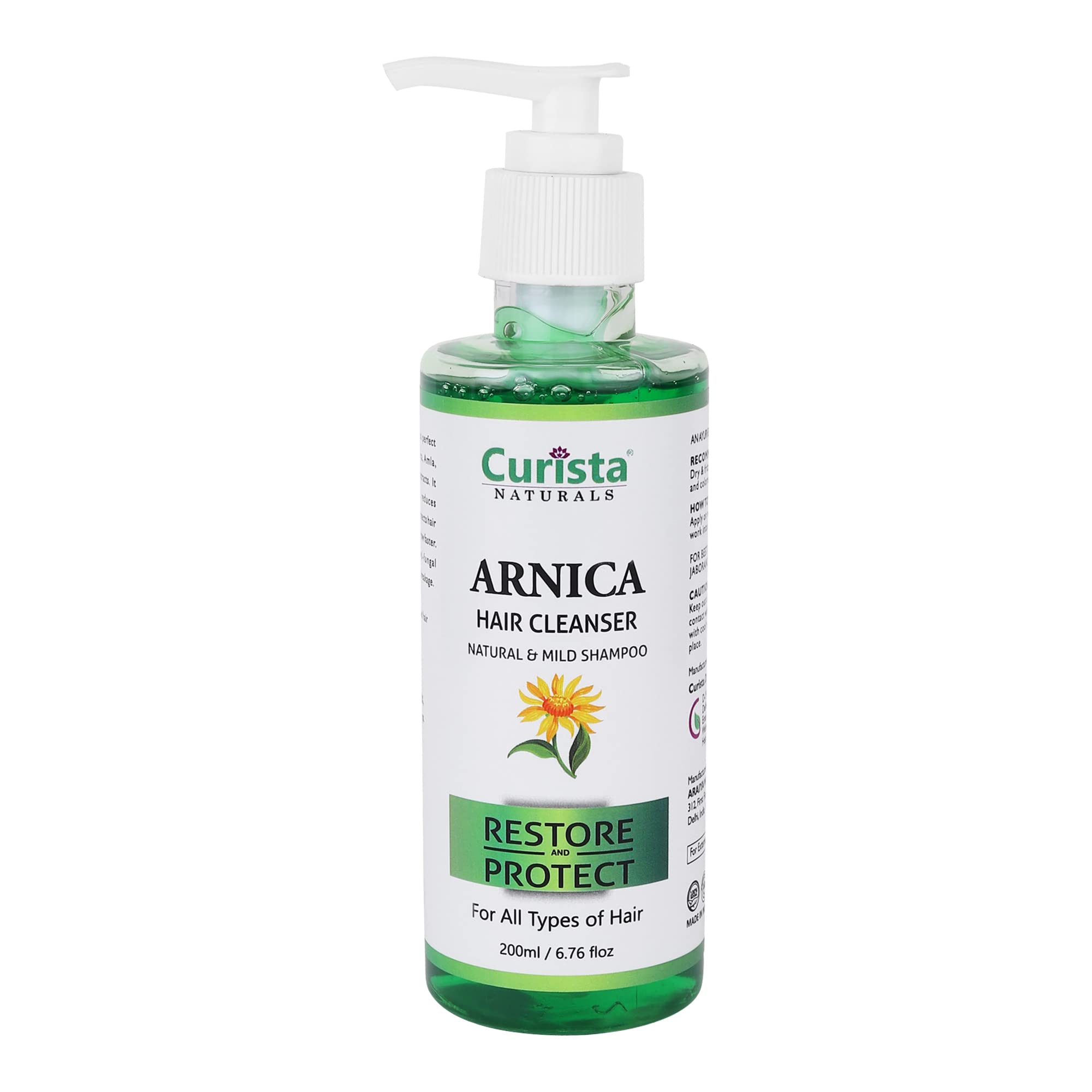 Curista Naturals Intense Repair Shampoo for Dry Damaged Hair - Strengthening & Smoothing Shampoo for Weak Brittle Hair - 200ml - Salon Quality Hair Care for Women & Men - Perfect for Color Treated & Chemically Processed Hair