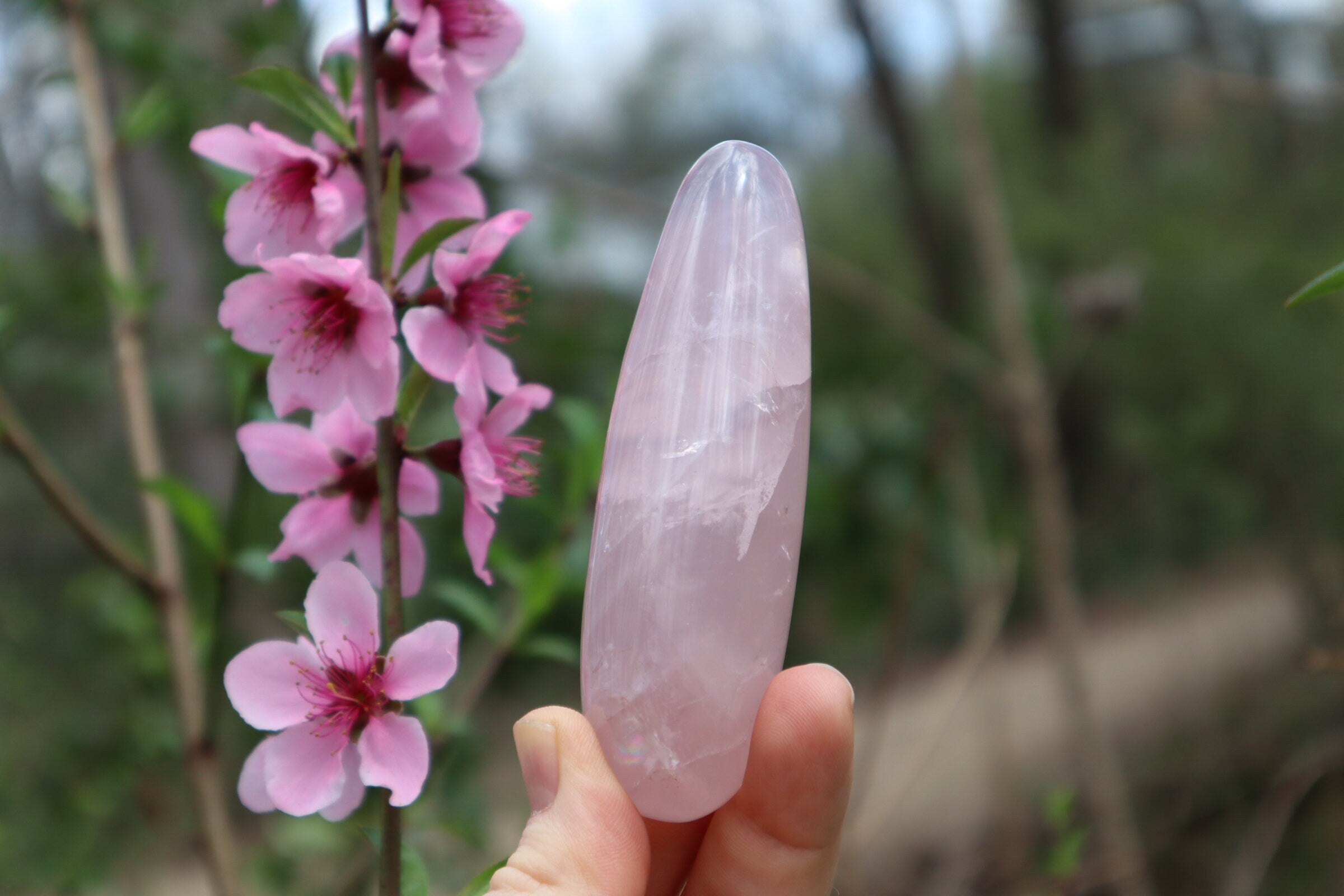 Healing Crystal Massage Wands for Relaxation & Therapy - Natural Gemstone Massager with Vibrational Energy - Perfect for Spa, Yoga & Holistic Wellness