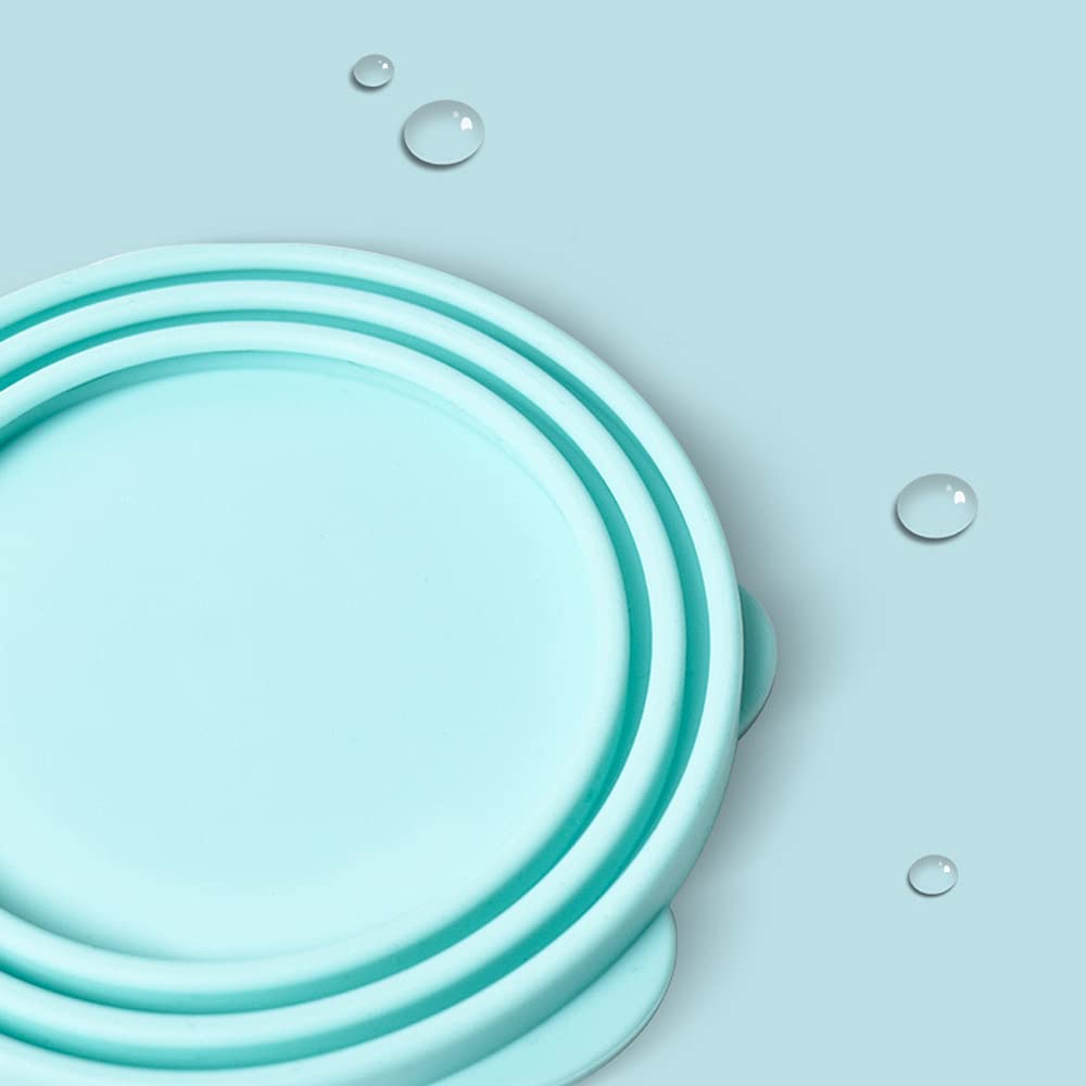 iHOO Silicone Pet Food Can Lids - Leakproof Covers for Dogs & Cats - Fits Multiple Canned Food Sizes - Includes Spoon (Set of 6) - Perfect for Fresh Food Storage & Travel Use