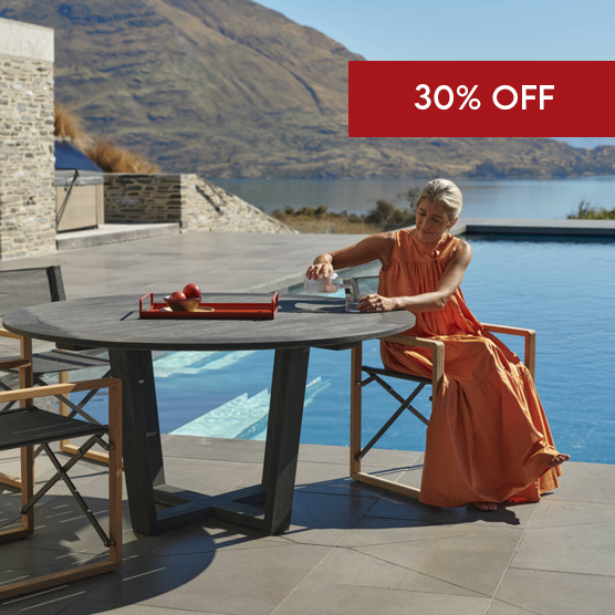 Premium Teak Outdoor Round Table - Devon Pegasus 60