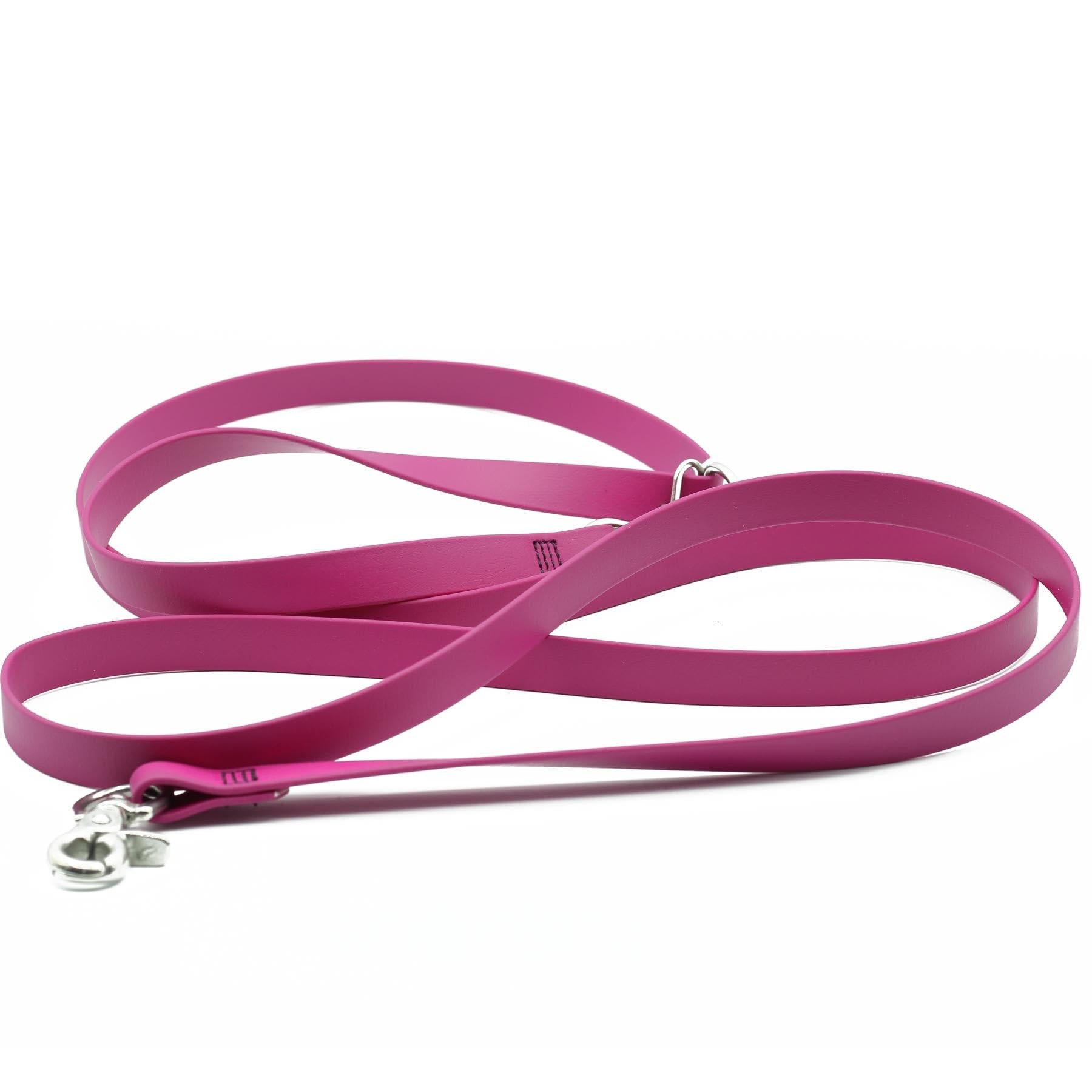PACKT - Waterproof Hands-Free Dog Leash for Large & Medium Dogs | Adjustable 8ft European Style Leash | Made in USA | Durable & Stronger than Leather | Berry Color | Perfect for Hiking, Running & Outdoor Adventures