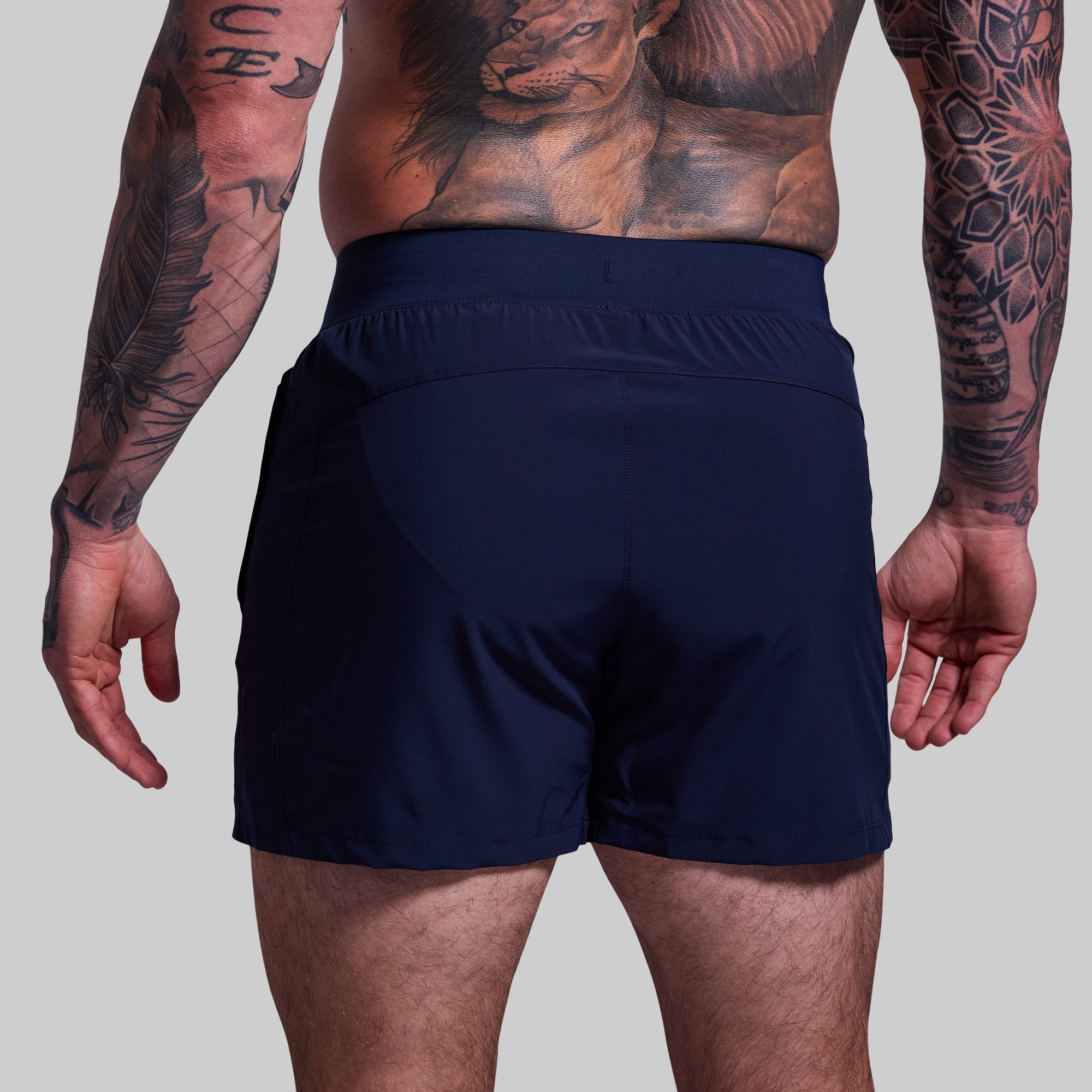 Versatile 5-Inch Quick-Dry Performance Shorts for Men - Breathable & Comfortable (BP Navy) - Perfect for Running, Gym Workouts & Outdoor Activities