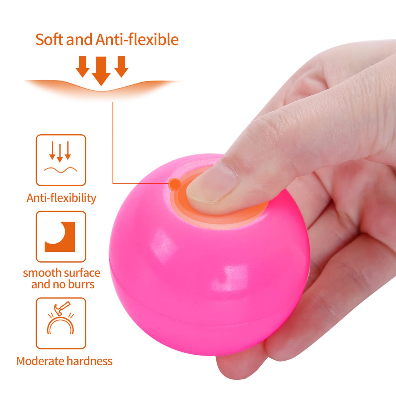 PlayMaty 2.36 Inch Non-Toxic Plastic Ball Pit Balls - 70 Pack Phthalate & BPA Free, Safe for Kids, Toddlers & Babies - Perfect for Playhouses, Tents, Playpens, Pools & Party Decorations