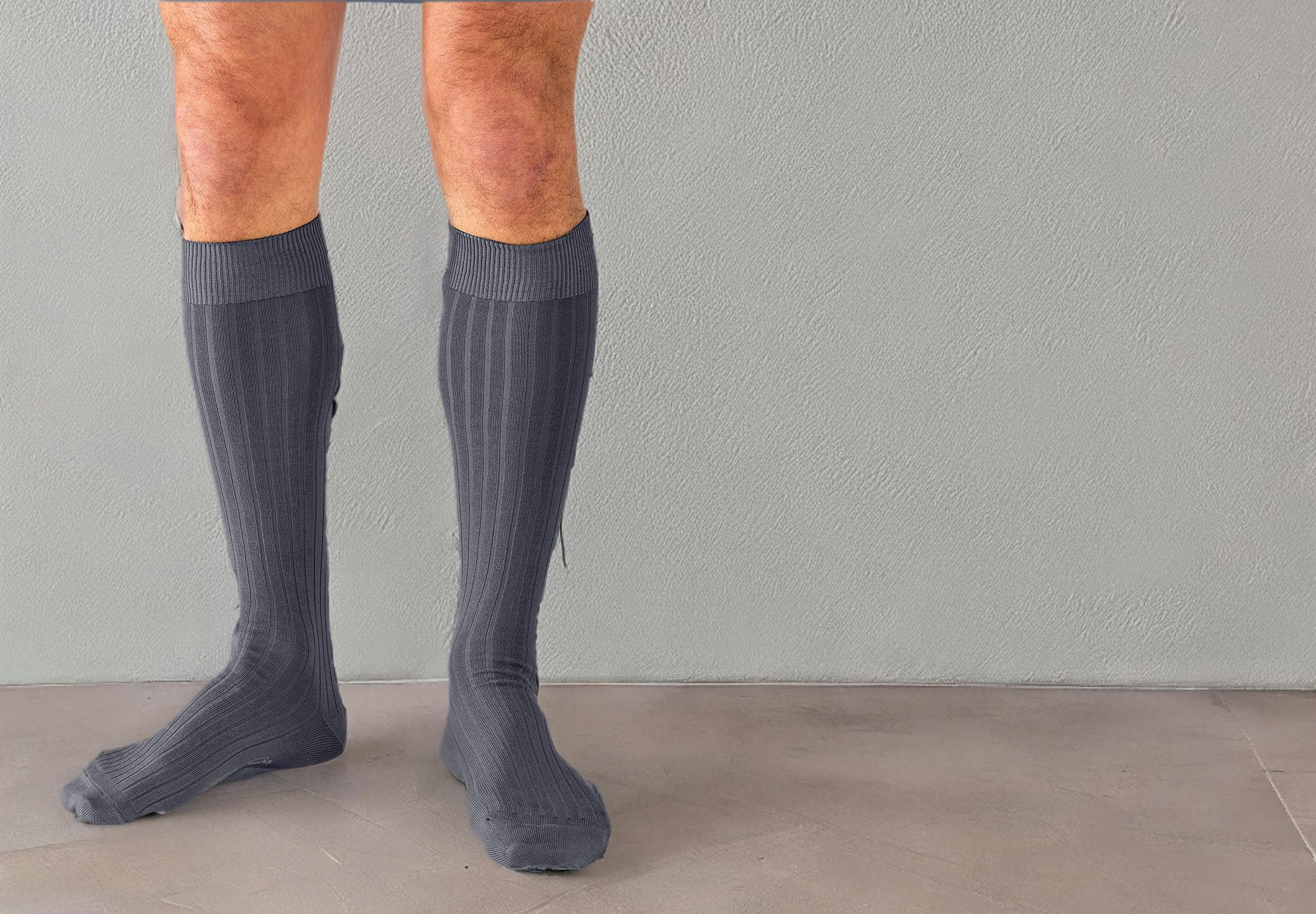 Premium Cotton Dress Socks for Men - Breathable Knee-High Business Socks | Formal Over-the-Calf Dress Socks by Boardroom Socks | Perfect for Office, Weddings & Professional Occasions