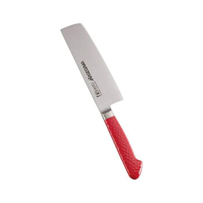 Premium Hasegawa Stainless Steel Nakiri Knife - Japanese Vegetable Knife with Antibacterial Coating | Professional Chef Knife for Chopping, Slicing Vegetables & Herbs | Ideal for Home Kitchen & Restaurant Use