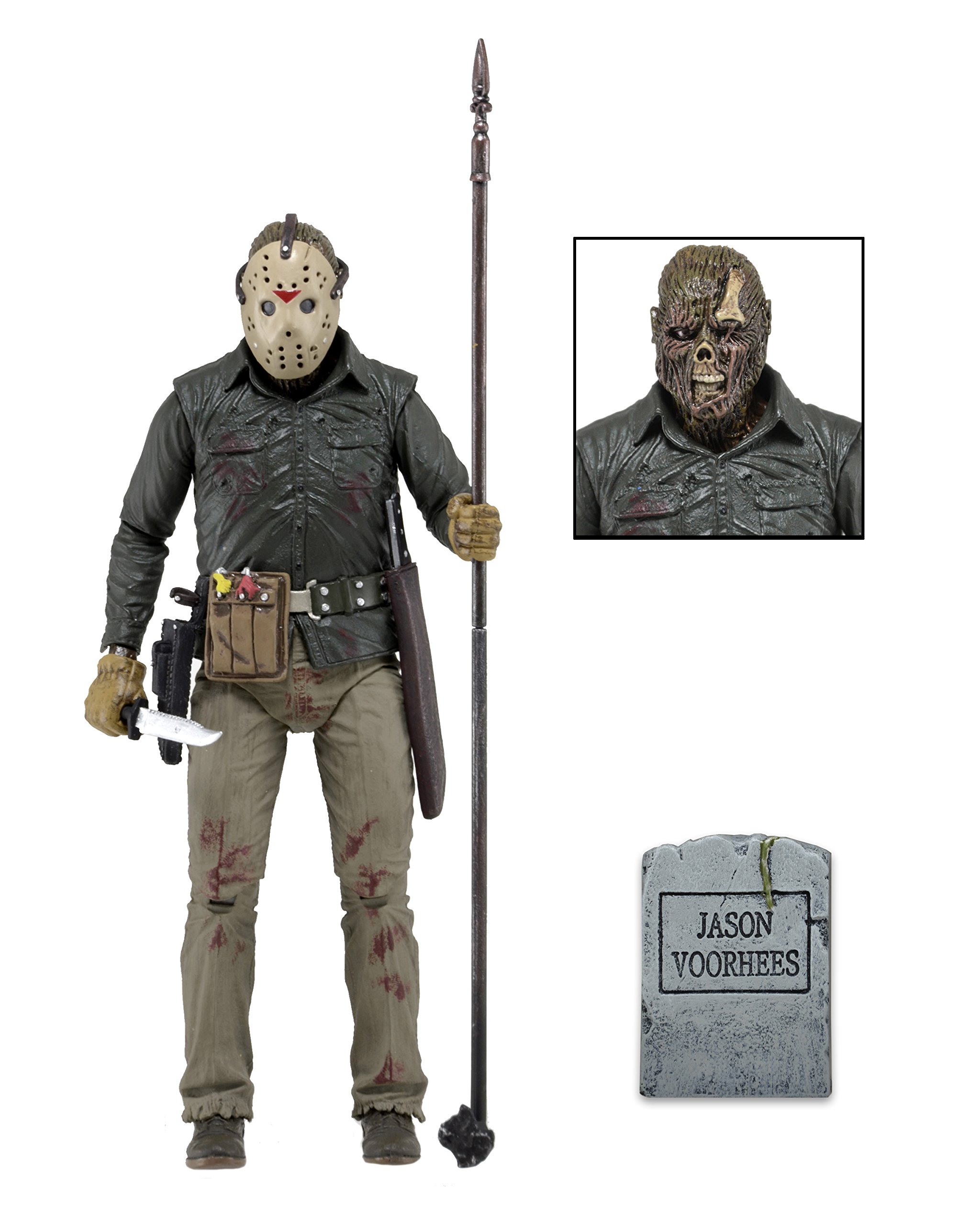 NECA Friday The 13th Ultimate Part 6 Jason Voorhees 7-Inch Action Figure - Collectible Horror Movie Toy for Display & Cosplay