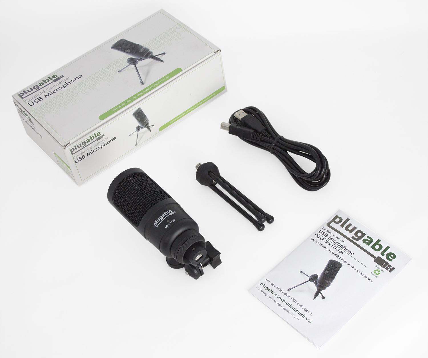 Plugable USB Cardioid Condenser Studio Microphone - Professional Recording & Broadcasting Mic for Podcasting, Streaming, Gaming & Voice Overs