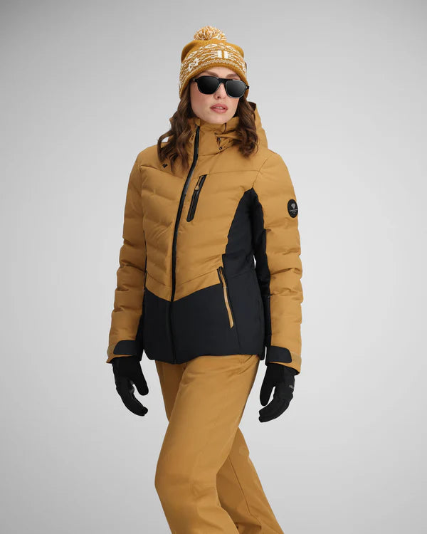 Obermeyer Women's Cosima Down Jacket 2025 - Waterproof Winter Coat with Hood, Lightweight Warm Puffer Jacket for Skiing, Snowboarding & Cold Weather Outdoor Activities