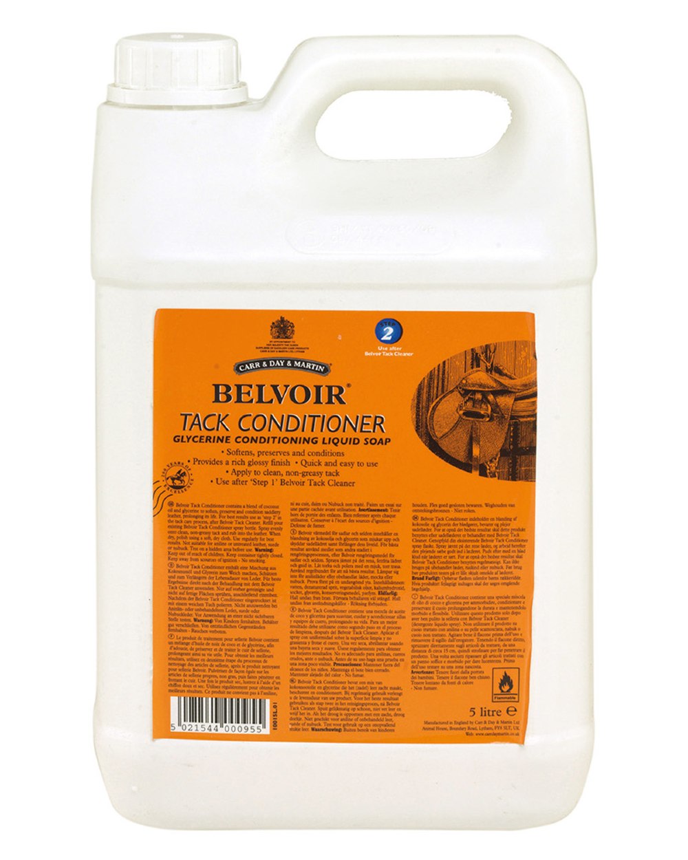 Carr & Day & Martin Belvoir Leather Tack Conditioner - Premium Horse Saddle & Bridle Care for Shine & Protection | Ideal for Equestrian Gear Maintenance & Leather Restoration