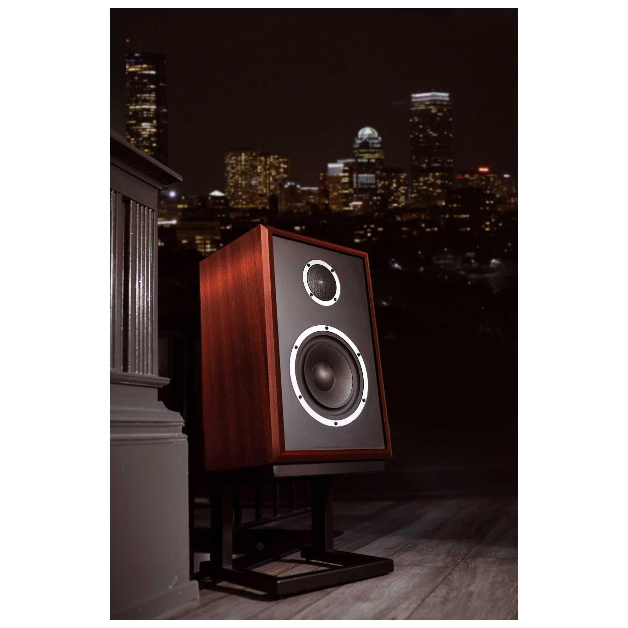KLH Model Three Acoustic Suspension Loudspeaker - Premium Mahogany Wood Bookshelf Speakers (Pair) - Perfect for Home Theater, Music Listening & Audiophile Setups