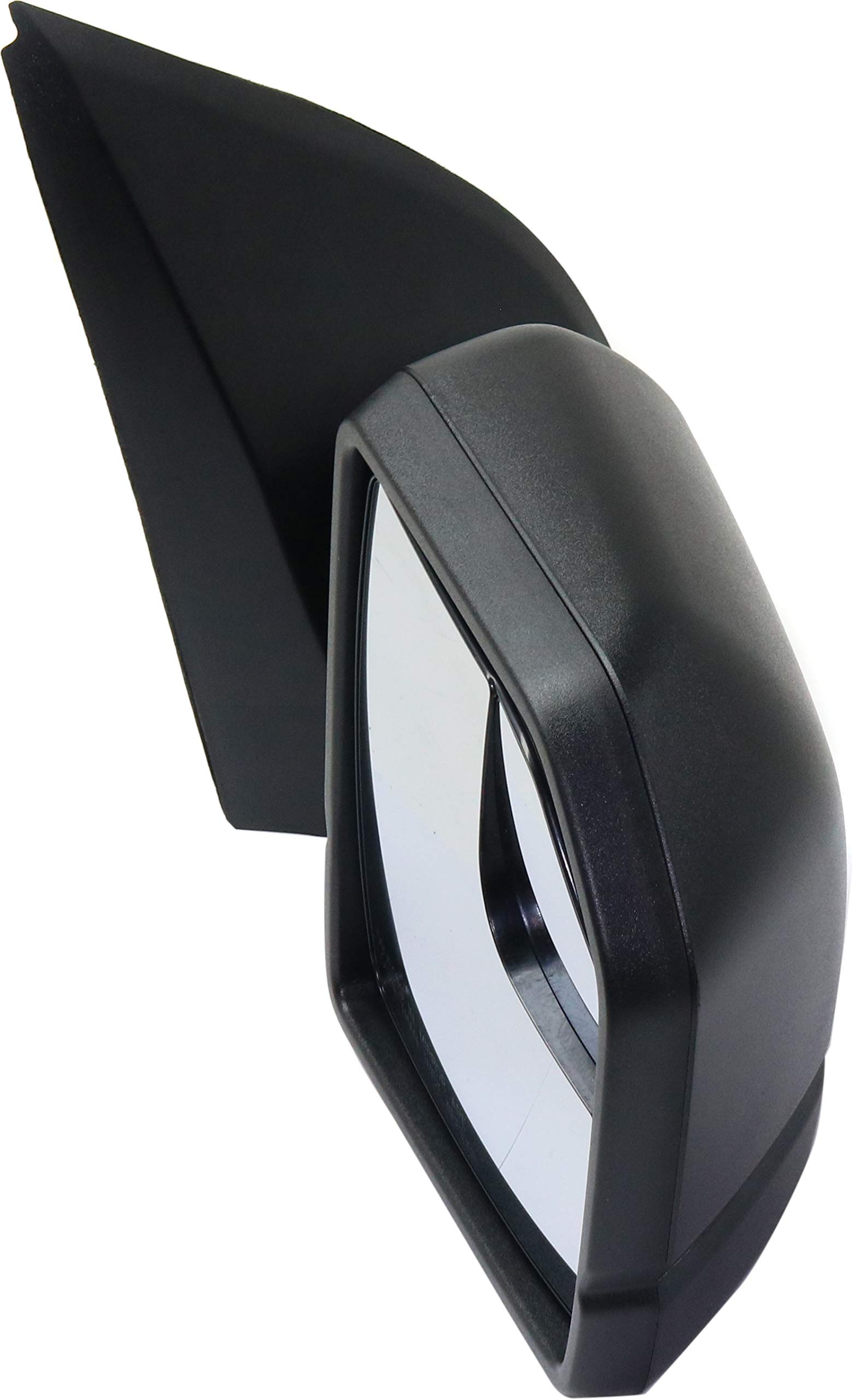 Kool Vue Manual Fold Non-Electric Mirrors for Ford F-150 2015-2018 - Driver & Passenger Side Mirrors with Spotter Glass (No Signal Light/Memory/Puddle Lamp/Auto-Dimming) - Perfect for Off-Roading, Towing & Daily Driving