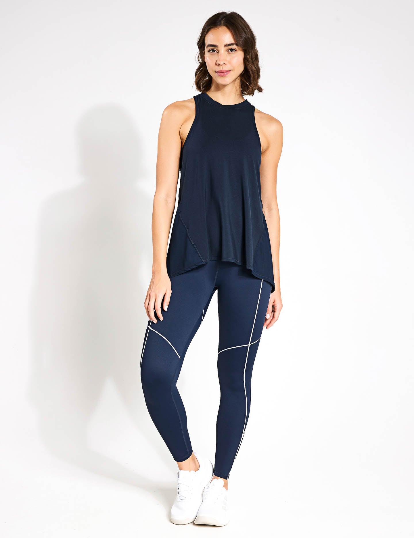 Kendall Tank Top - Sky Captain Blue Women's Casual Sleeveless Shirt for Summer, Beach, and Yoga Outfits