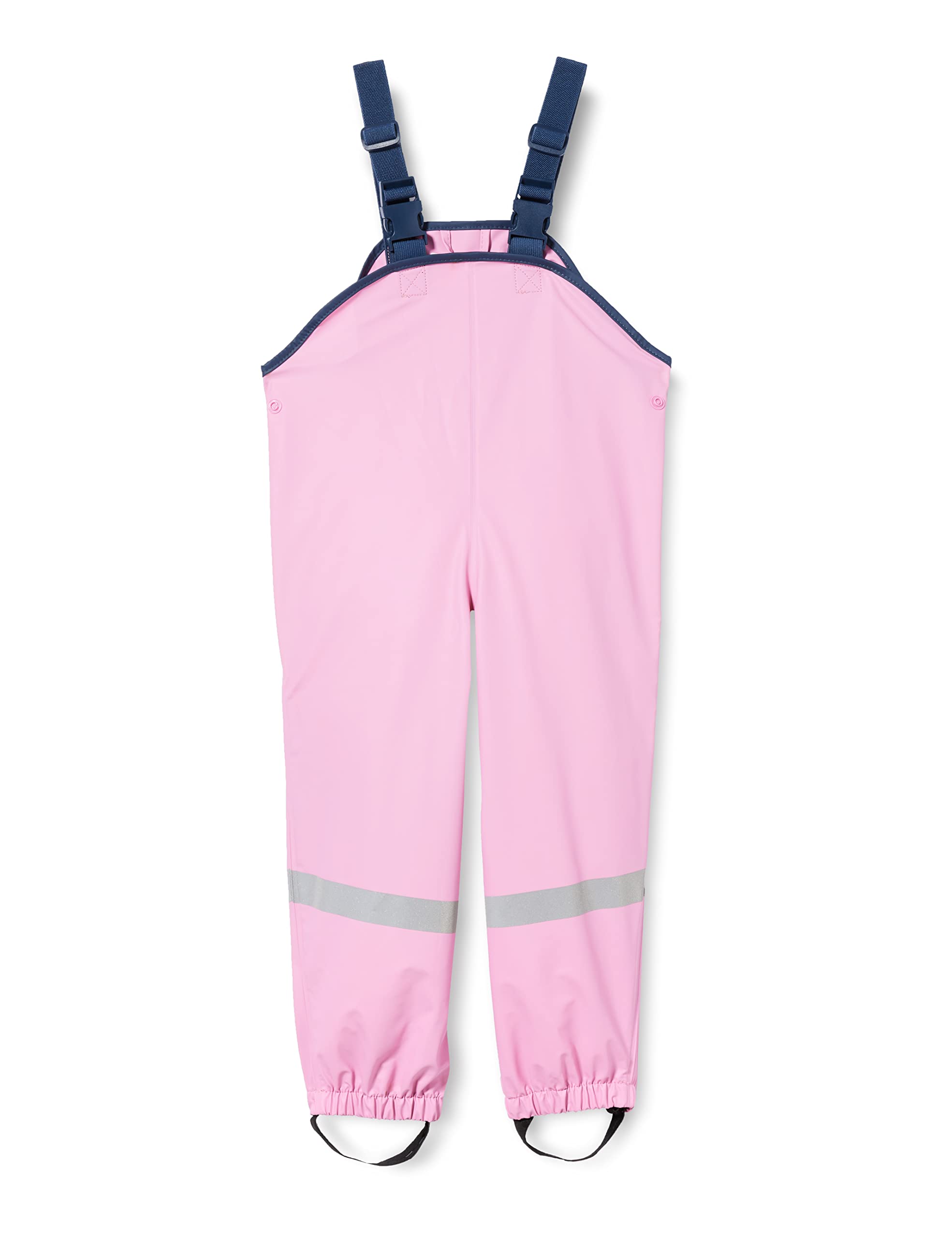 Waterproof Rain Bib Pants for Kids - Light Pink Size 116 | Outdoor Play, Rainy Day Protection, Gardening & Puddle Jumping