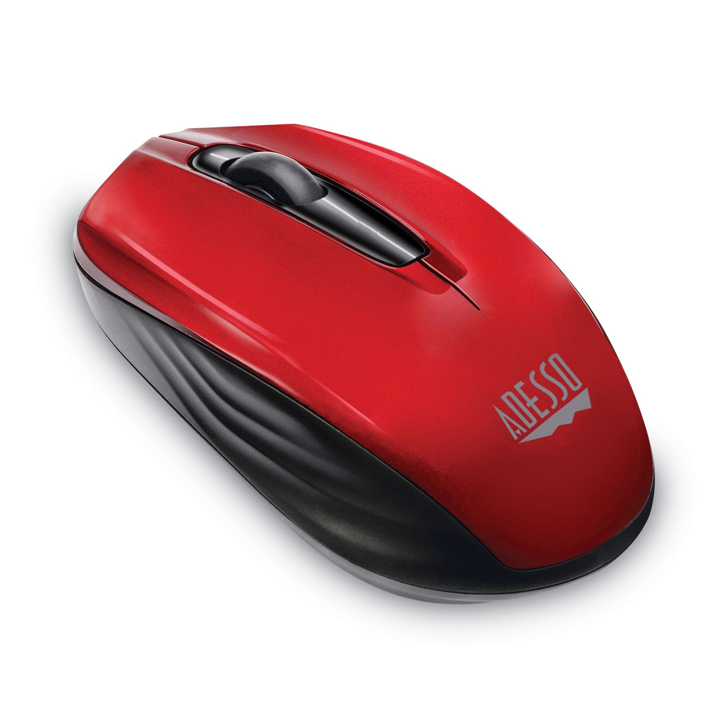 Adesso Imouse S50 Wireless Mini Mouse - 2.4Ghz USB Receiver, 33ft Range, Ambidextrous Design for Left/Right Hand Use, Compact Portable Computer Mouse for Laptop, PC, Mac - Perfect for Travel, Office & Home Use