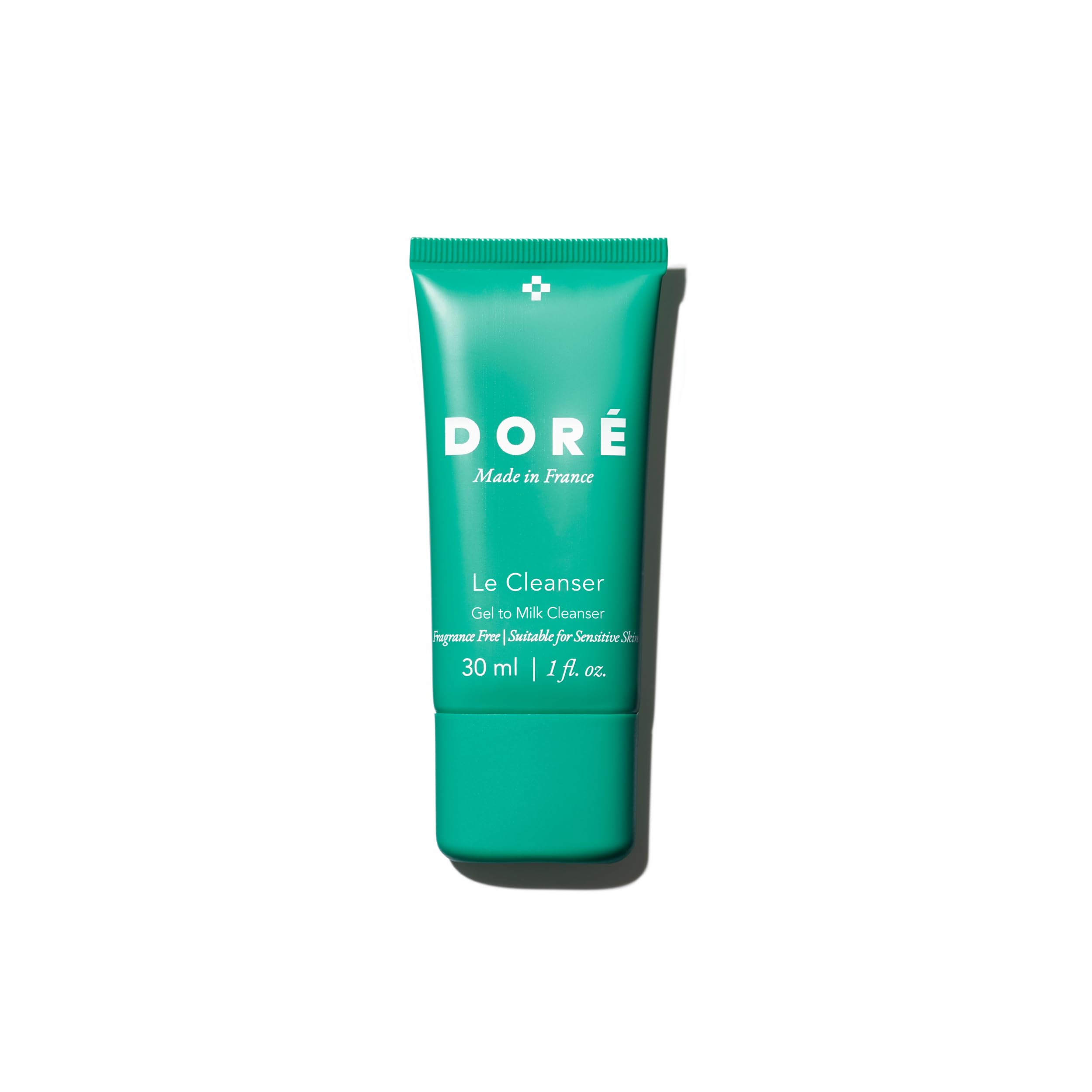 **Doré Le Cleanser Gel To Milk Daily Face Cleanser – Fragrance-Free, Gentle for Sensitive Skin (Mini, 1 fl oz / 30 ml) – Perfect for Travel & On-the-Go Skincare**