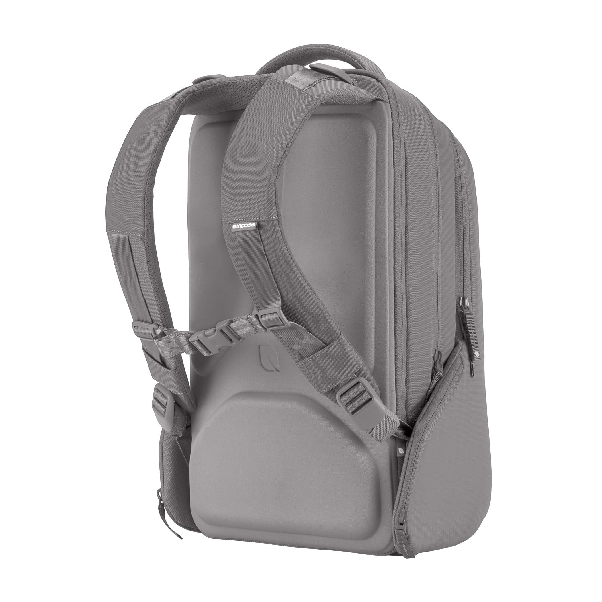 Incase ICON Durable Travel Backpack with Laptop Compartment - 16-inch Laptop Backpack - Water-Resistant 840D Nylon Carry-On Bag for Business Travel & Commuting - Compact Grey Backpack for Work, College & Airplane Use