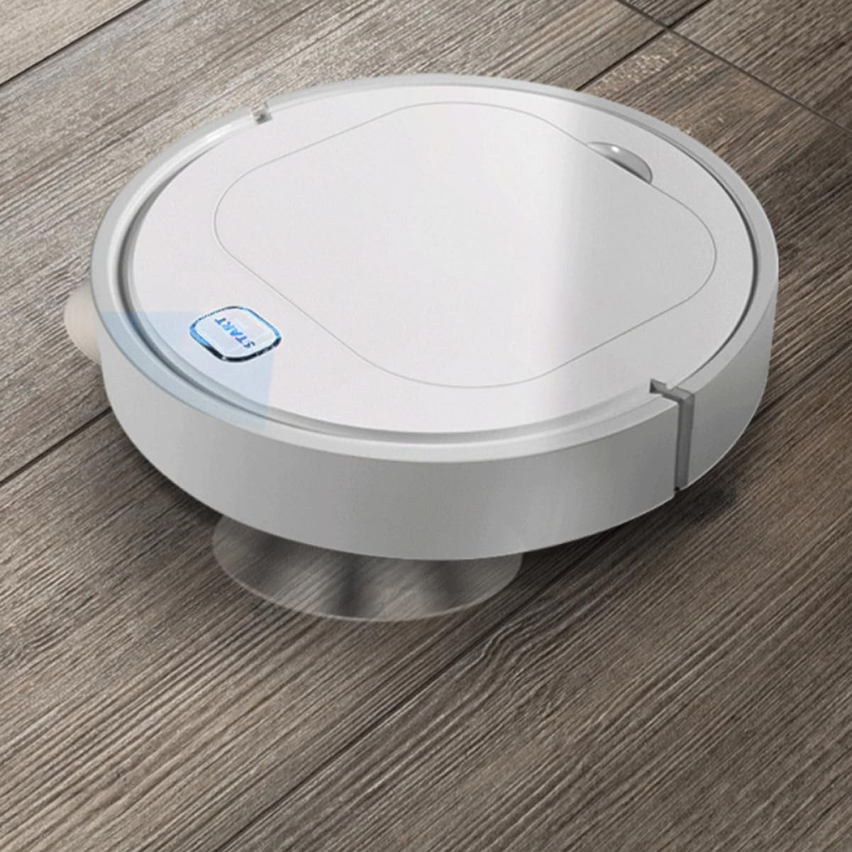 IMIKEYA Rechargeable Robotic Vacuum Cleaner for Hard-to-Reach Areas - Low Noise, Long-Lasting Performance - Ideal for Home, Dorm, Office & Pet Hair Cleaning (White)
