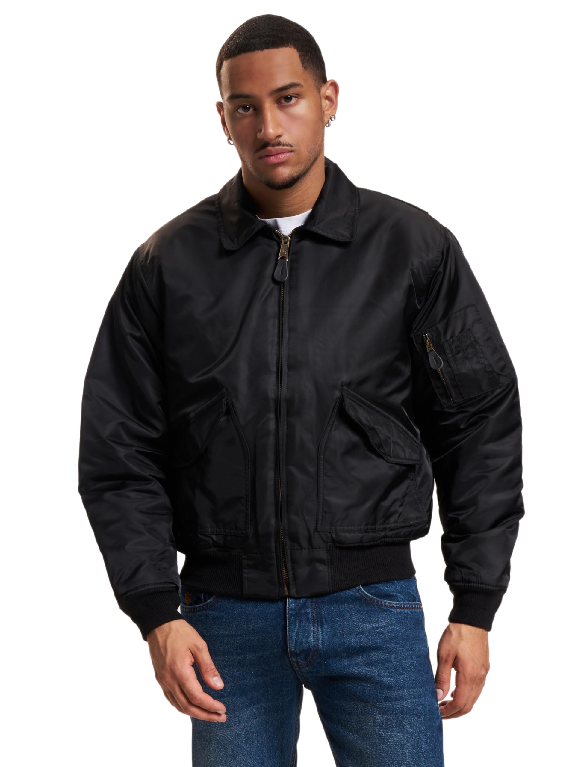 Men's CWU Flight Jacket - Black Aviator Bomber Jacket for Pilots & Outdoor Enthusiasts | Perfect for Aviation, Motorcycle Riding & Cold Weather Protection