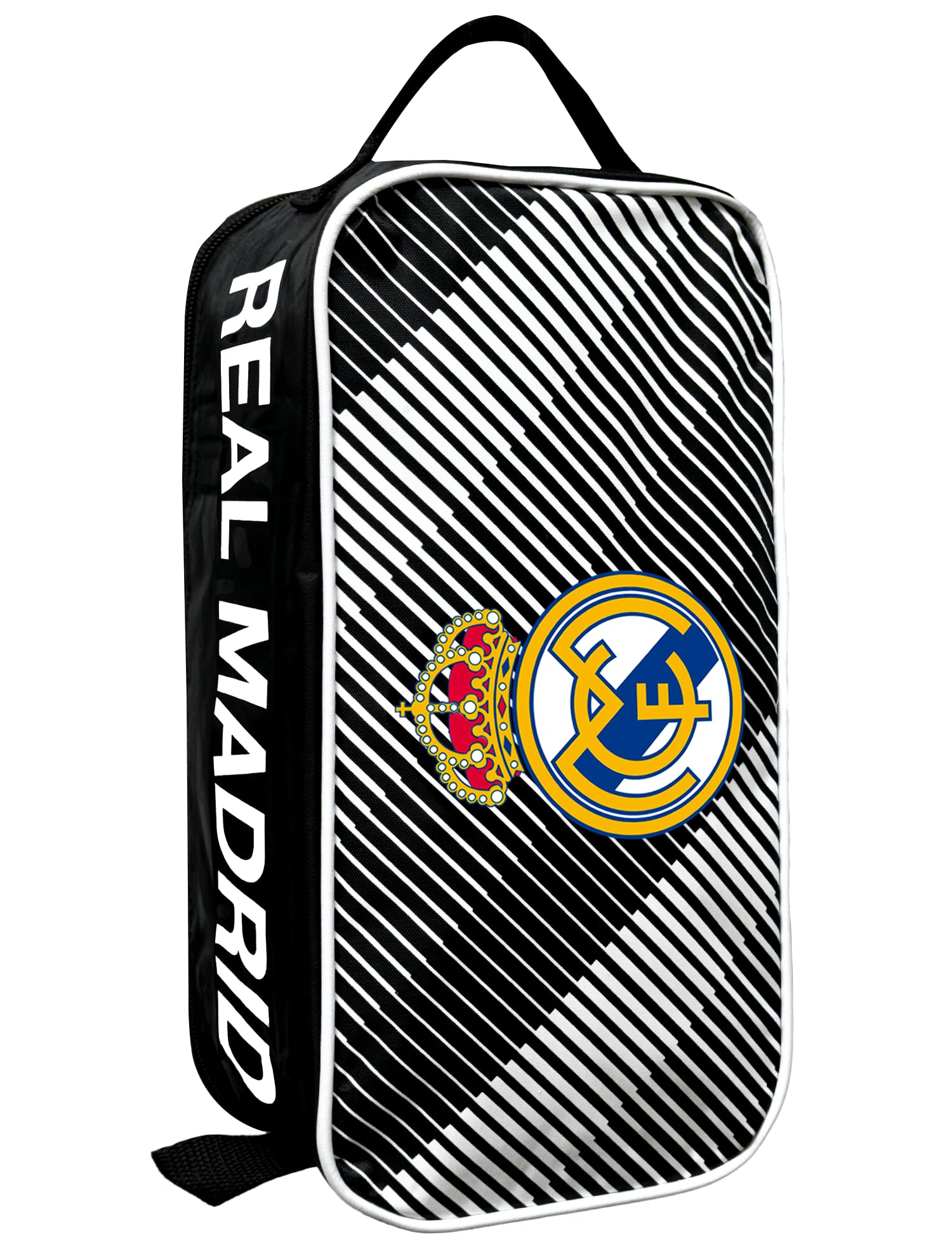 Official Real Madrid Soccer Cleats Storage Bag - Licensed Football Shoe Carrying Case for Men & Women - Perfect for Travel, Training & Match Days