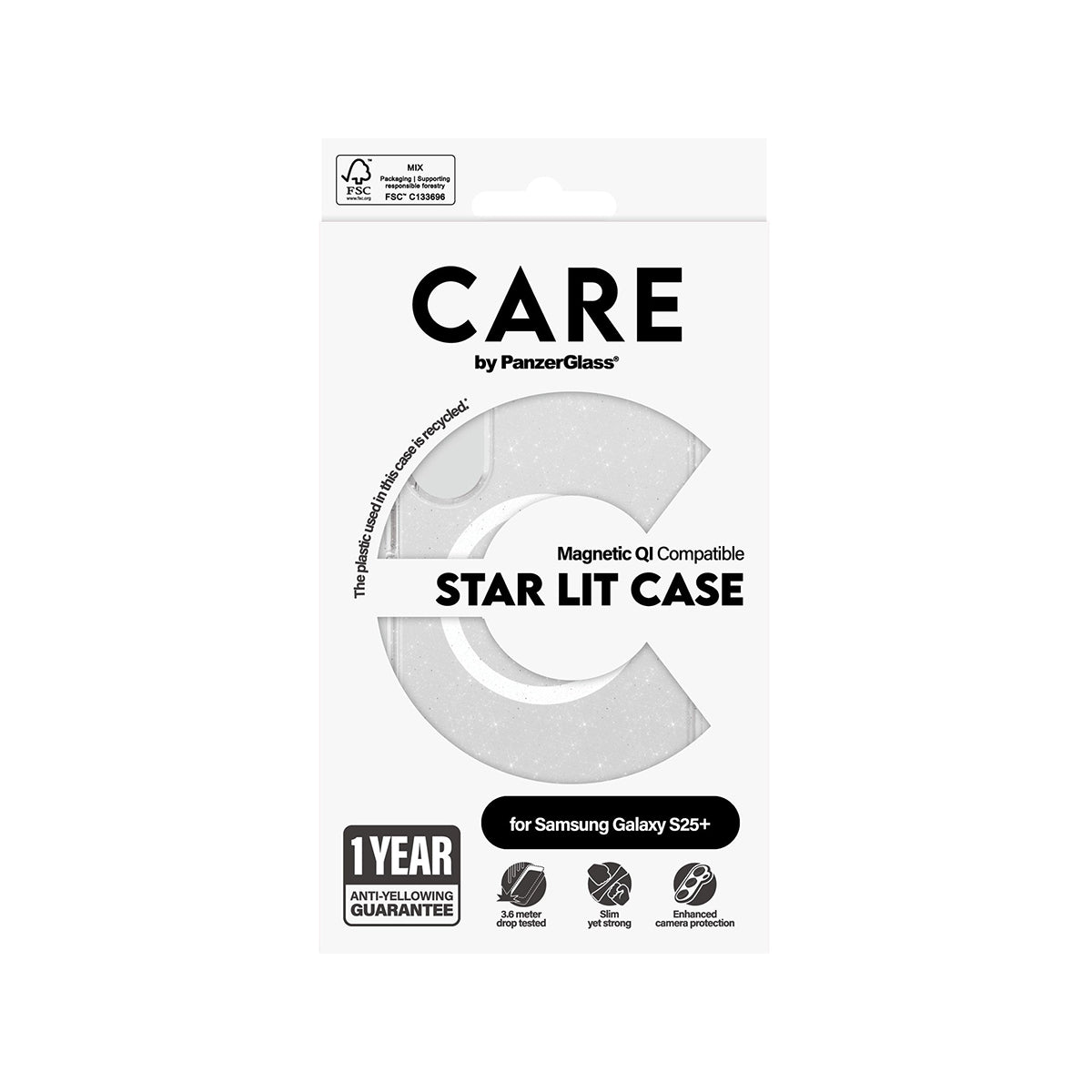 PanzerGlass CARE Flagship Protective Phone Case for Samsung Galaxy S25 Plus - Shatterproof & Scratch-Resistant Cover for Everyday Use, Work & Travel