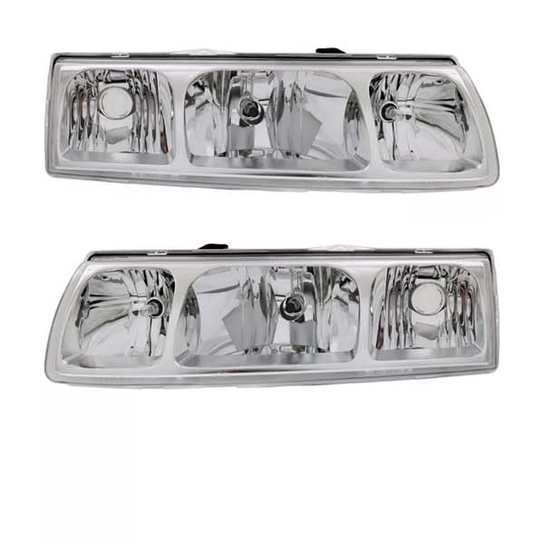 2005-2005 Saturn Vue Replacement Halogen Headlight Assembly - Left & Right Pair with Bulbs - Perfect for Night Driving & Foggy Conditions