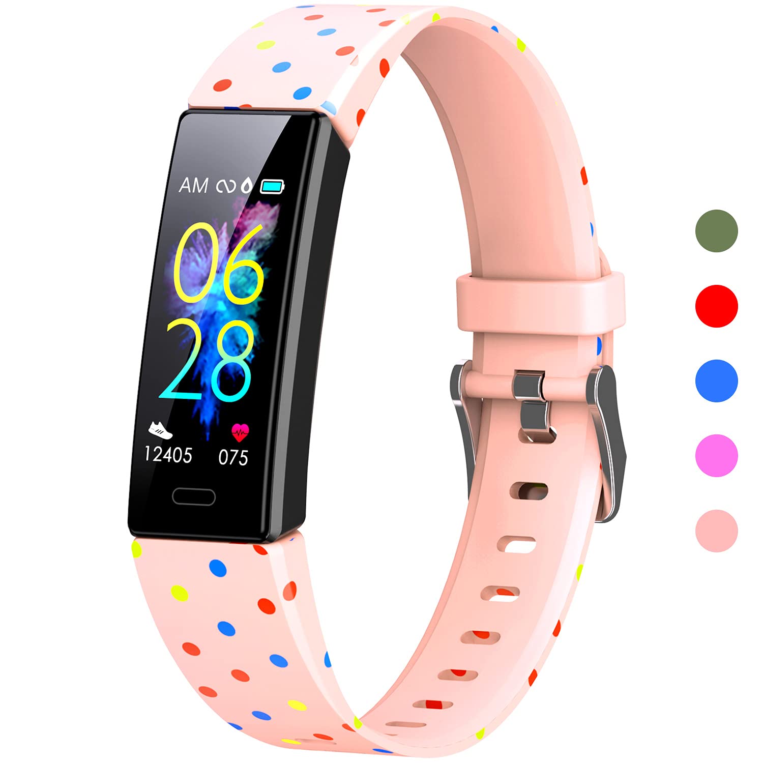 **Kids Fitness Tracker Smart Watch - IP68 Waterproof Activity Tracker with Pedometer, Stopwatch & 11 Sport Modes for Boys & Girls Ages 6-16 - Perfect for School, Sports & Outdoor Play**