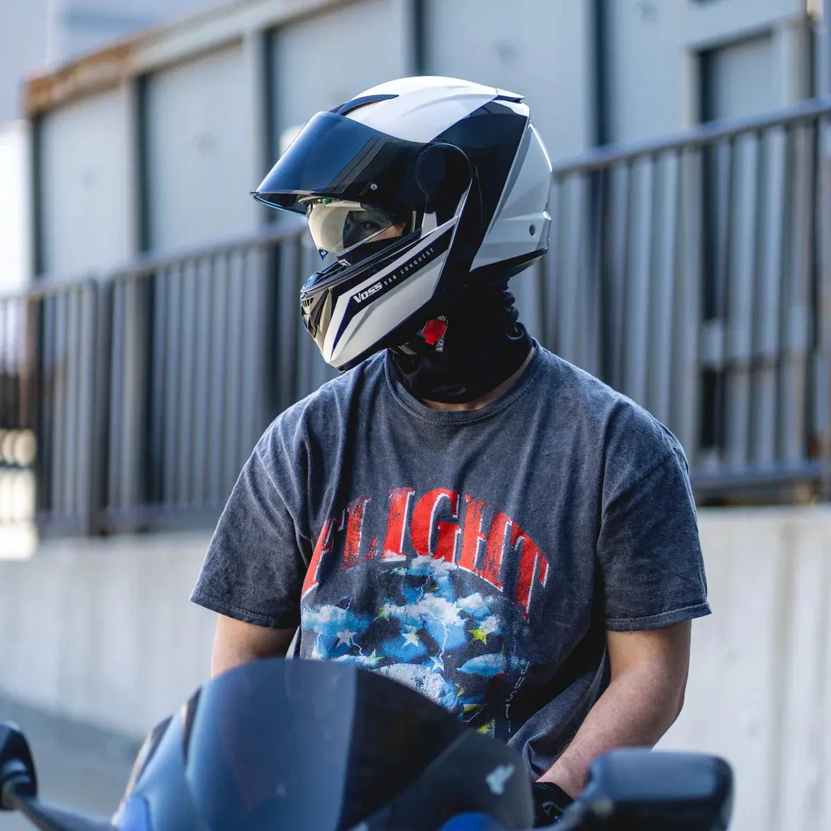 VOSS 580 Conquest Modular Motorcycle Helmet - DOT Approved, Lightweight & Comfortable for Touring, Cruising & Long Rides