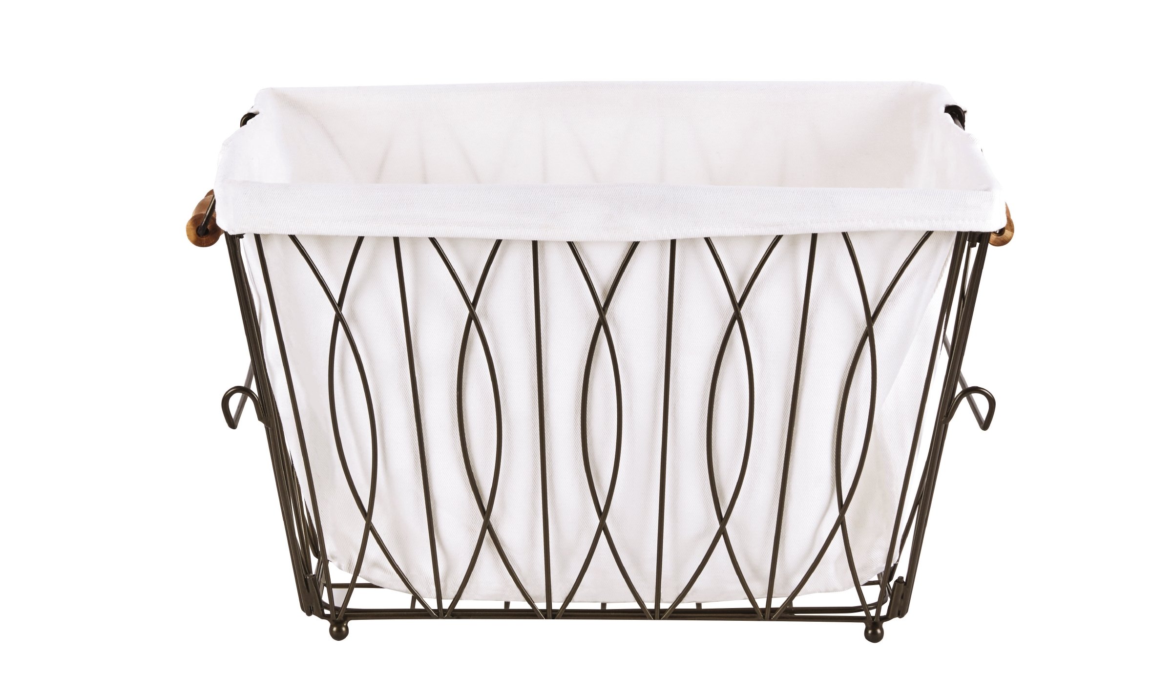 Verona Collapsible Laundry Cart with Removable Basket & 2 Canvas Bags - Foldable Rolling Hamper for Bedroom, Closet, Dorm - Space Saving Storage Organizer (Bronze)