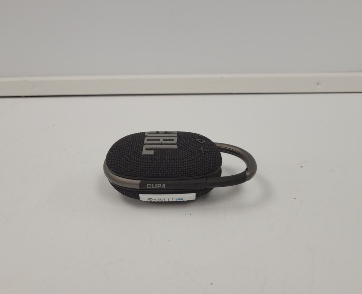 JBL Clip4 Portable Bluetooth Speaker - Waterproof, Wireless, Compact Design for Outdoor Adventures, Travel, and Home Use