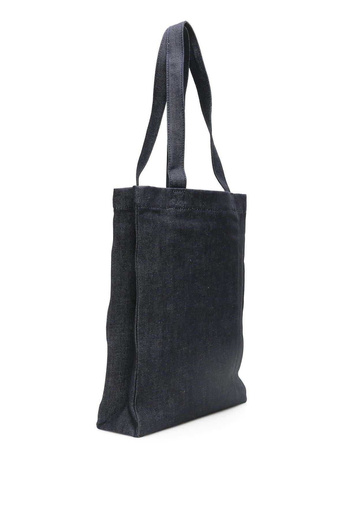 A.P.C. Laure Denim Tote Bag for Women - Stylish Canvas Shoulder Bag with Leather Handles - Perfect for Work, Travel & Everyday Use