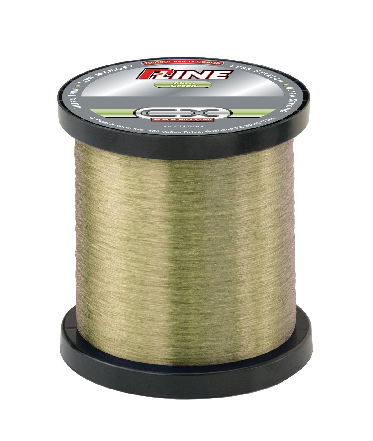 P-Line CX Premium Moss Green Fishing Line 3000 Yard Bulk Spool - High Performance Saltwater & Freshwater Fishing Line for Bass, Trout, and Walleye - Ideal for Casting, Trolling, and Deep Water Fishing