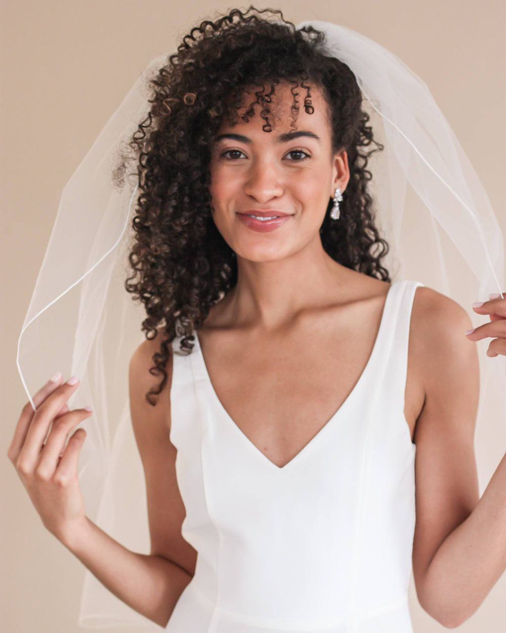 Elegant Pencil Edge Bridal Veil - Perfect for Weddings, Bridal Showers & Formal Events | Lace Trim Cathedral Length Wedding Veil