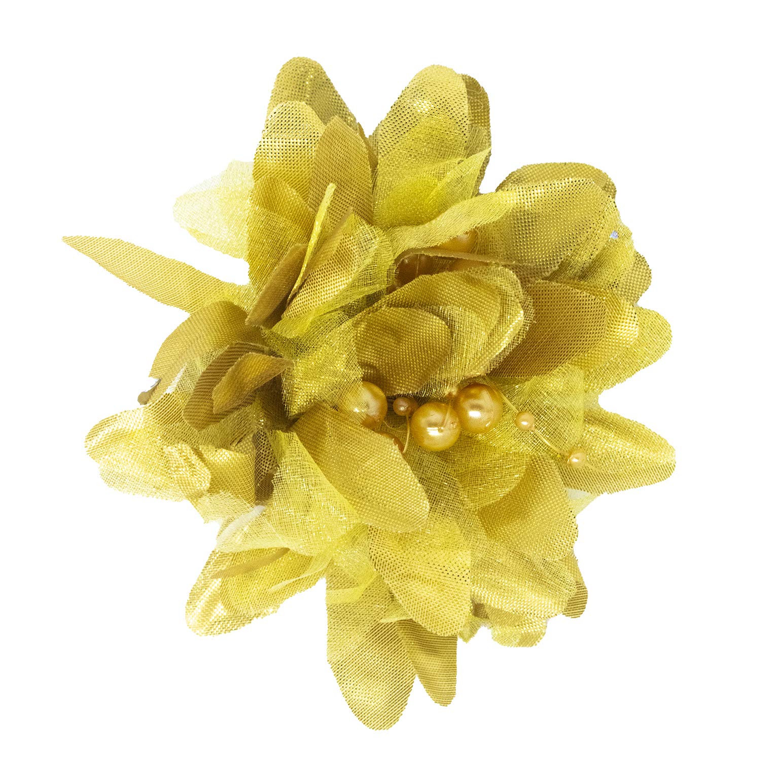 Baal Hair Clips - Golden Flower Hair Accessories for Women & Girls (Pack of 1) | Perfect for Weddings, Parties & Everyday Styling