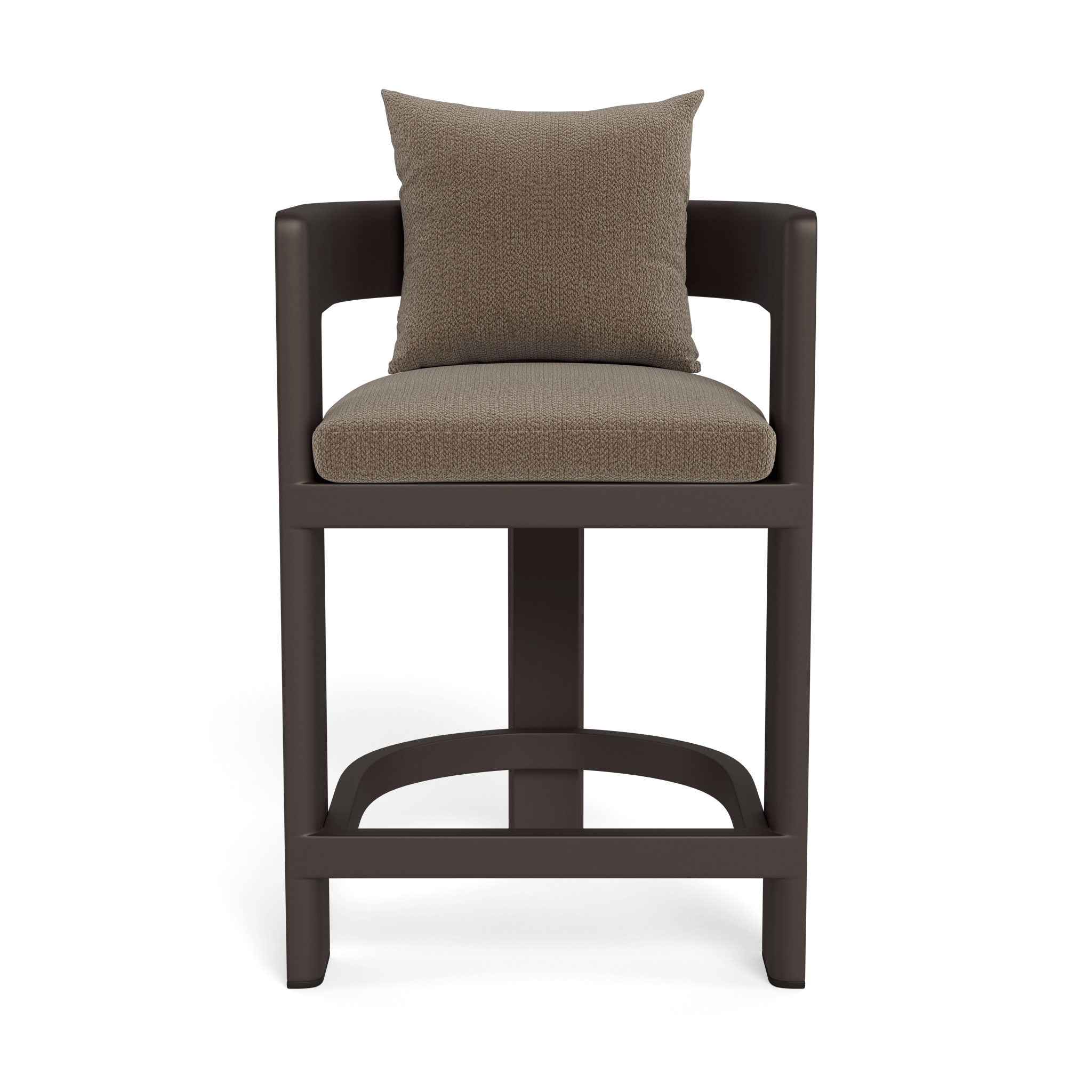 Victoria Aluminum Counter Stool - Modern Bar Stools for Kitchen Island, Breakfast Nook & Home Bar - Adjustable Height & Comfortable Seat - Perfect for Dining, Entertaining & Small Spaces