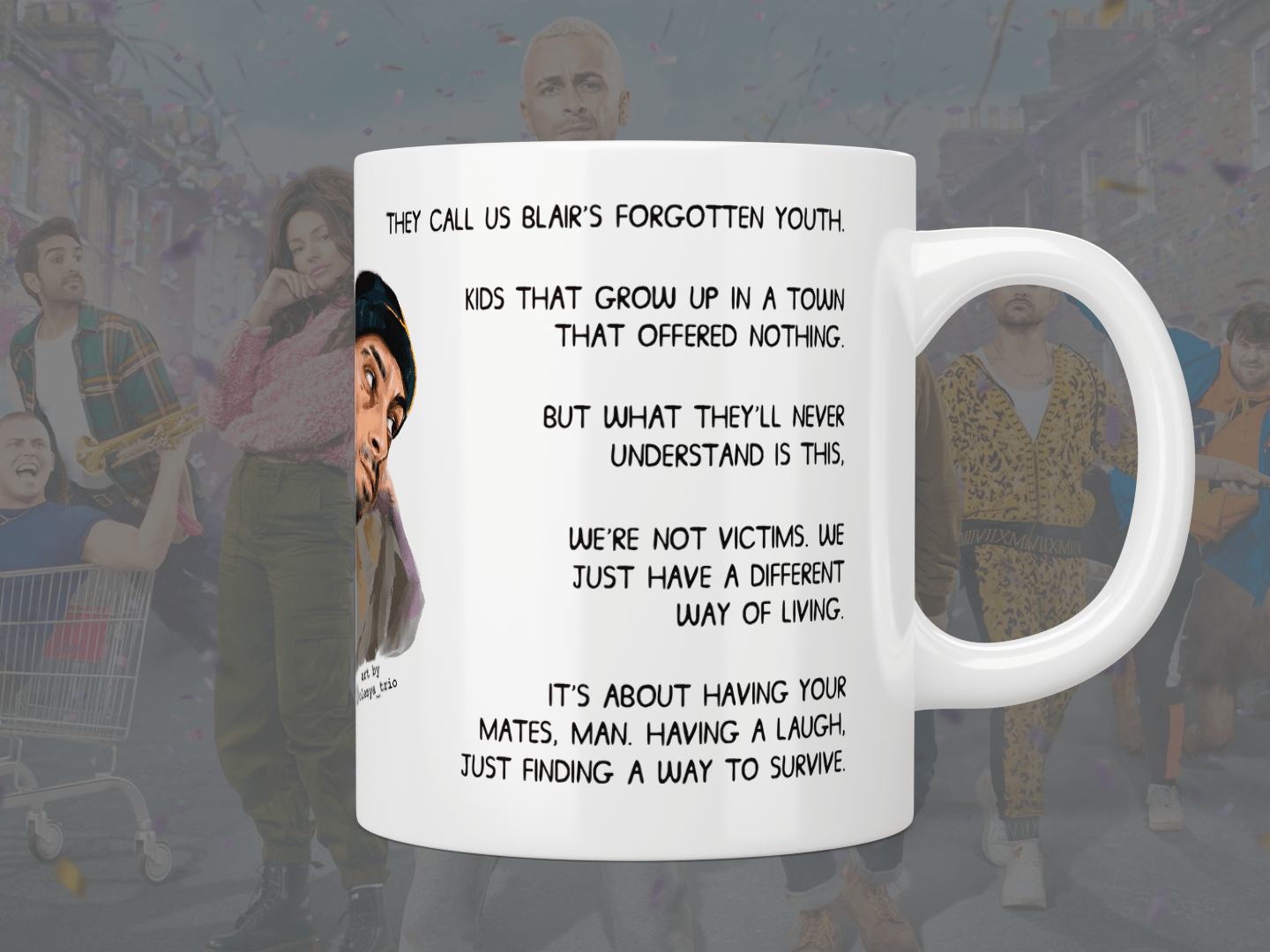 Brassic Vinnie O’Neil Opening Scene Quote Coffee Mug - Funny TV Show Fan Gift - Perfect for Tea, Coffee & Office Use