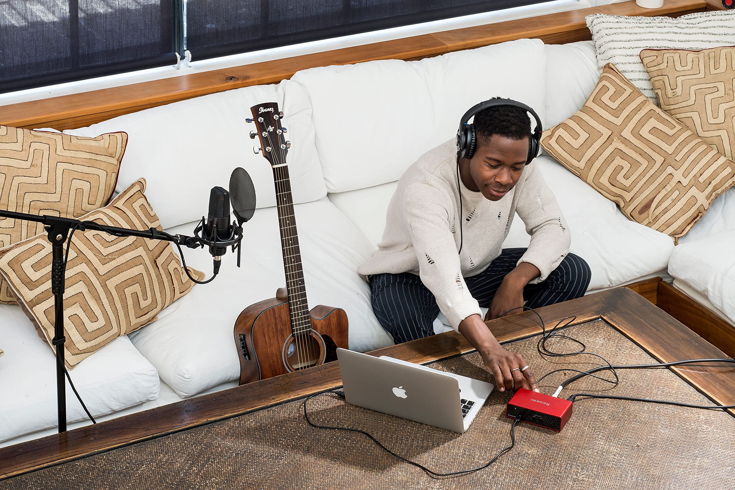 Focusrite Scarlett Solo 2x2 USB Audio Interface - Professional Studio Recording Bundle with Pro Tools & Plugins | Perfect for Home Studios, Podcasting & Music Production