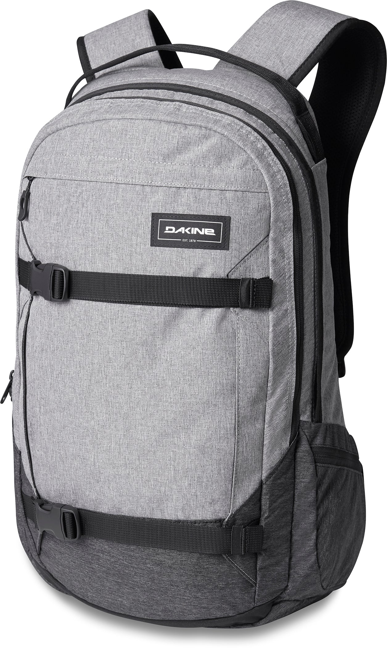Dakine Mission 25L Backpack - Waterproof Hiking Daypack for Men & Women, Lightweight Travel Backpack with Laptop Sleeve (Grey) - Perfect for Outdoor Adventures, Commuting & College
