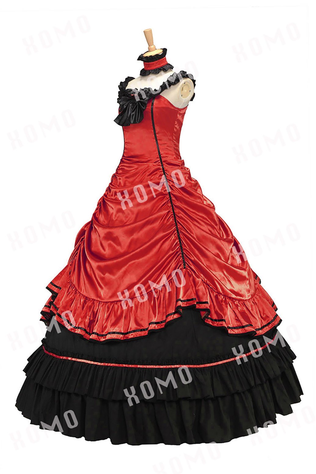 Southern Belle Civil War Off Shoulder Formal Dress - Elegant Satin Lolita Ball Gown for Historical Reenactments, Cosplay & Victorian Themed Parties