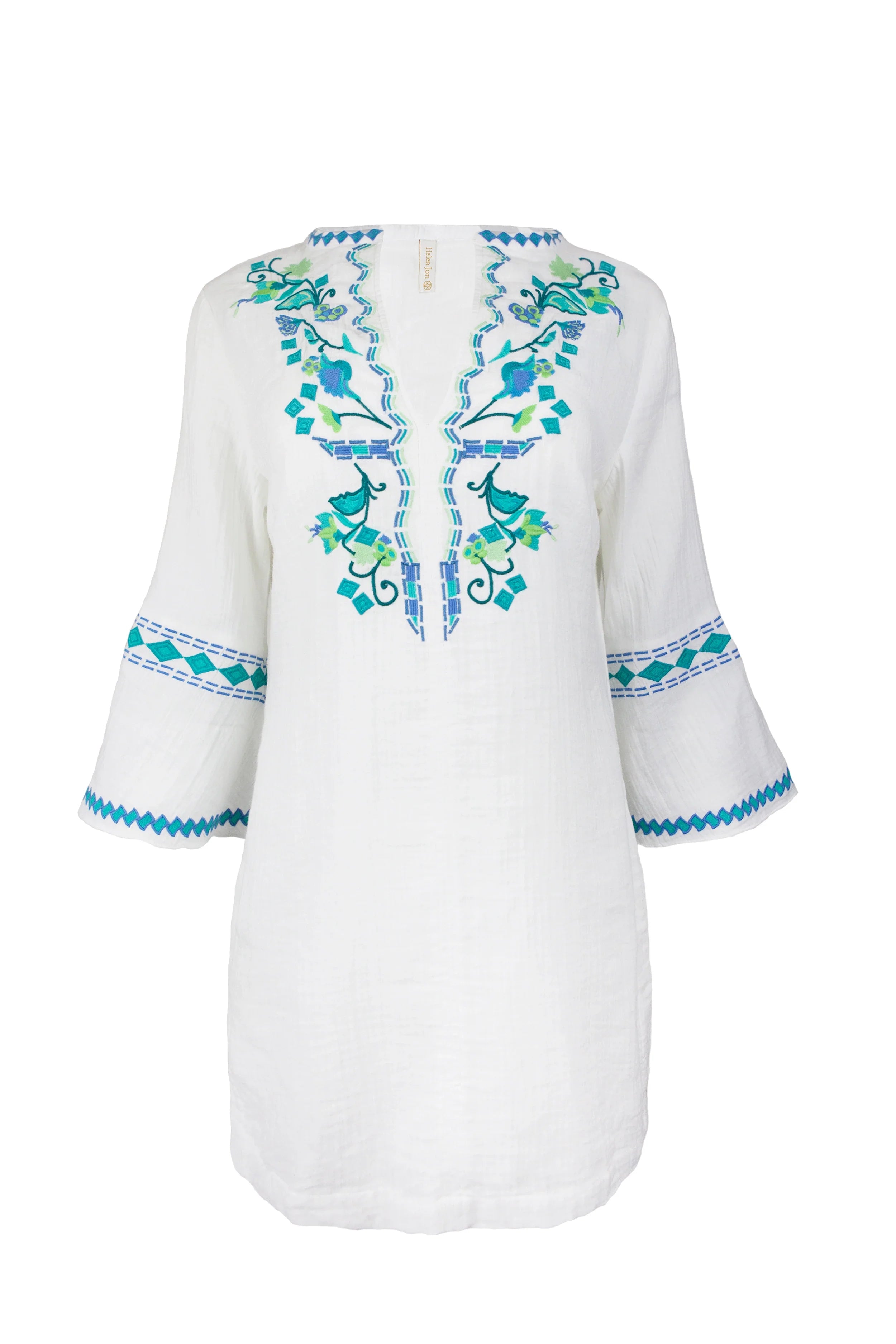 Sophia Tunic Top - Seafoam Aqua Color Women's Casual Blouse | Perfect for Work, Date Night & Summer Outfits