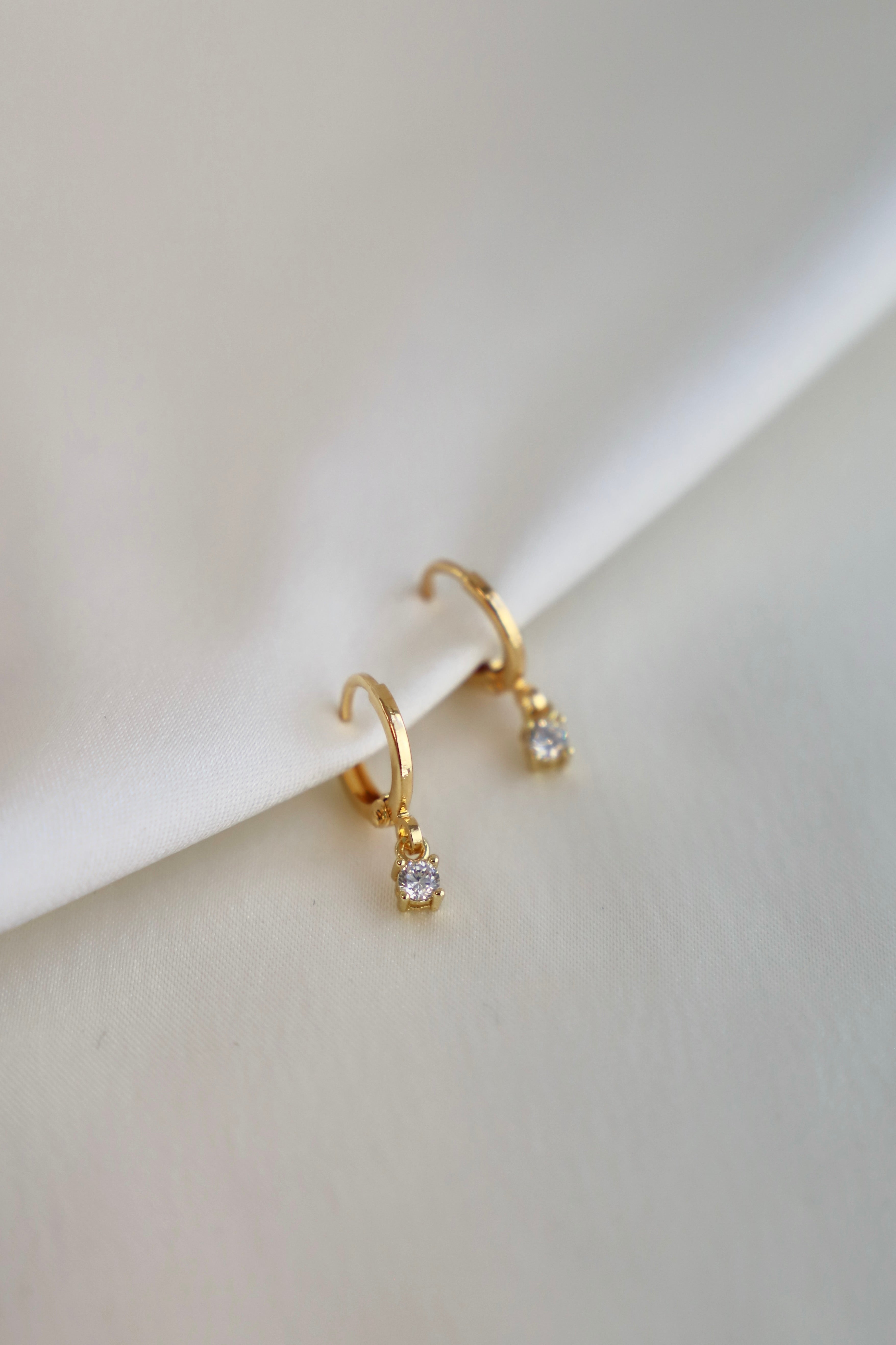 Miniature CZ Drop Earrings – Sparkling Cubic Zirconia Dangle Earrings for Women | Perfect for Parties, Weddings & Everyday Elegance