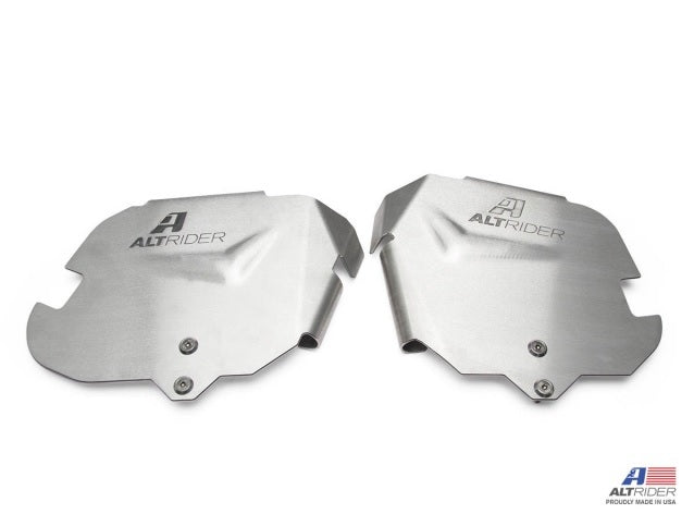 AltRider R1250GS Valve Cover Guards - Compatible with OEM Crash Bars for BMW R1250GS Adventure Motorcycle - Off-Road & Adventure Riding Protection