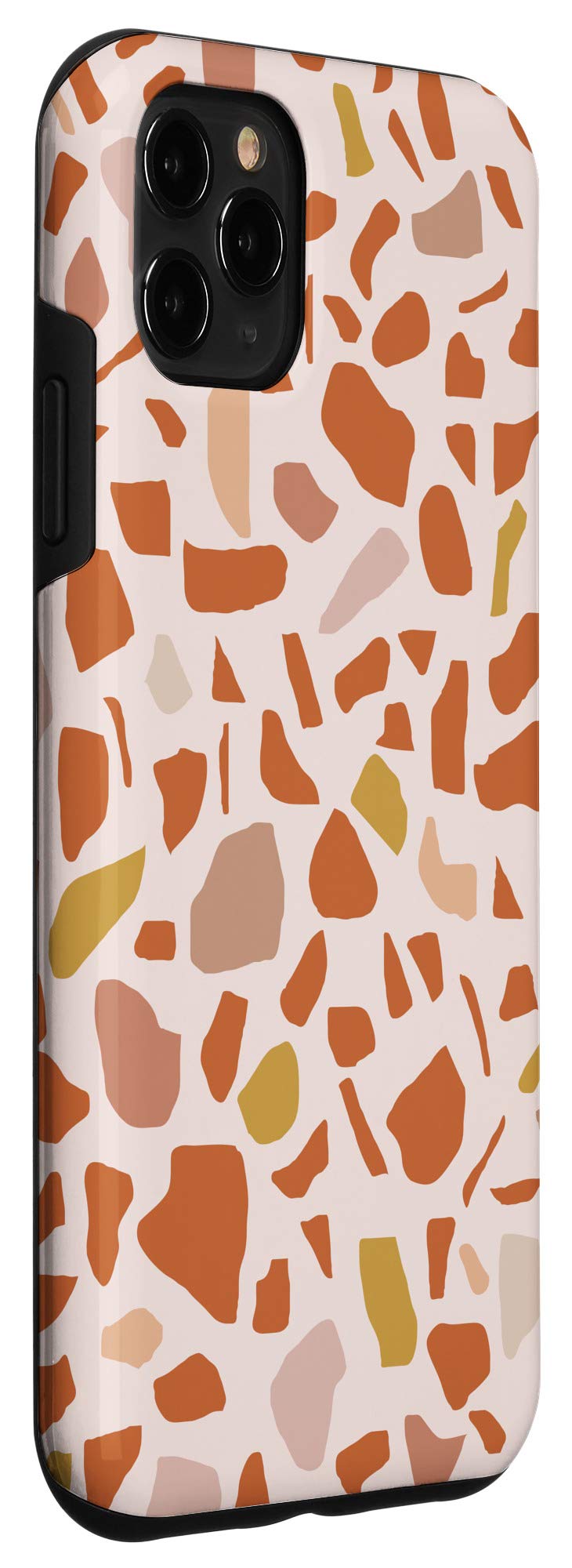 iPhone 11 Pro Max Case - Terrazzo Pattern Abstract Design with Warm Earth Tones | Modern Protective Cover for Everyday Use, Travel & Work
