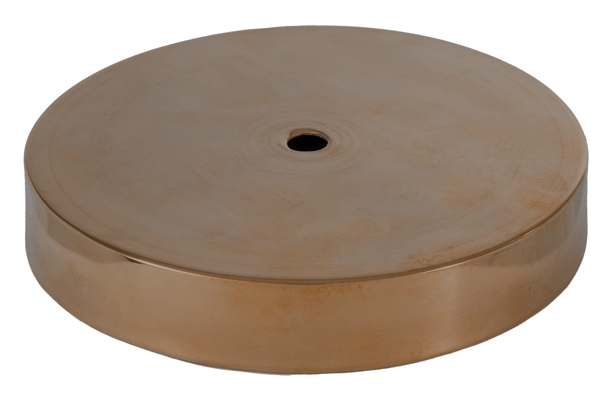 Vintage Style 4 Inch Antique Brass Spun Lamp Base - Modern Home Decor Lighting for Living Room, Bedroom & Office (B&P Lamp®)