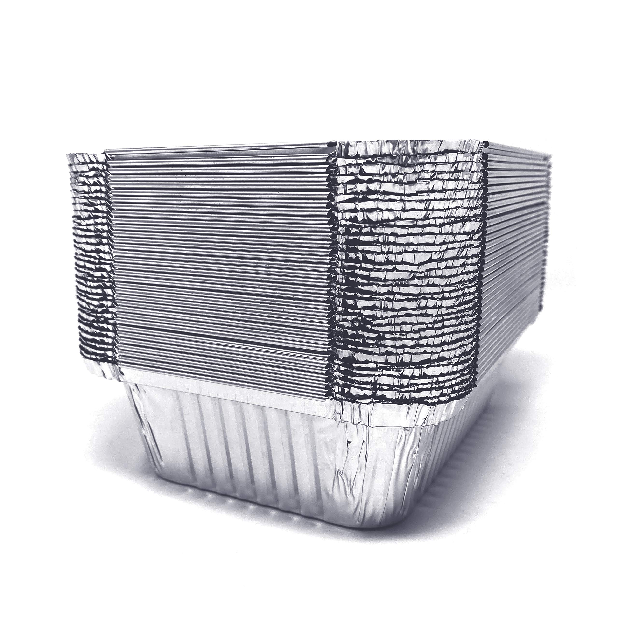 (480 Pack) Premium 1-LB Disposable Aluminum Foil Takeout Pans with Lids - 5.6
